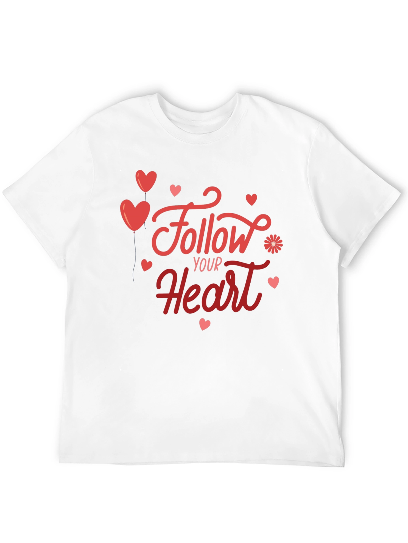 Follow Your Heart Graphic Tee - Soft Black T-Shirt
