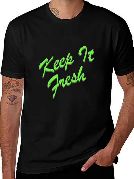 Keep It Fresh Black Graphic Tee