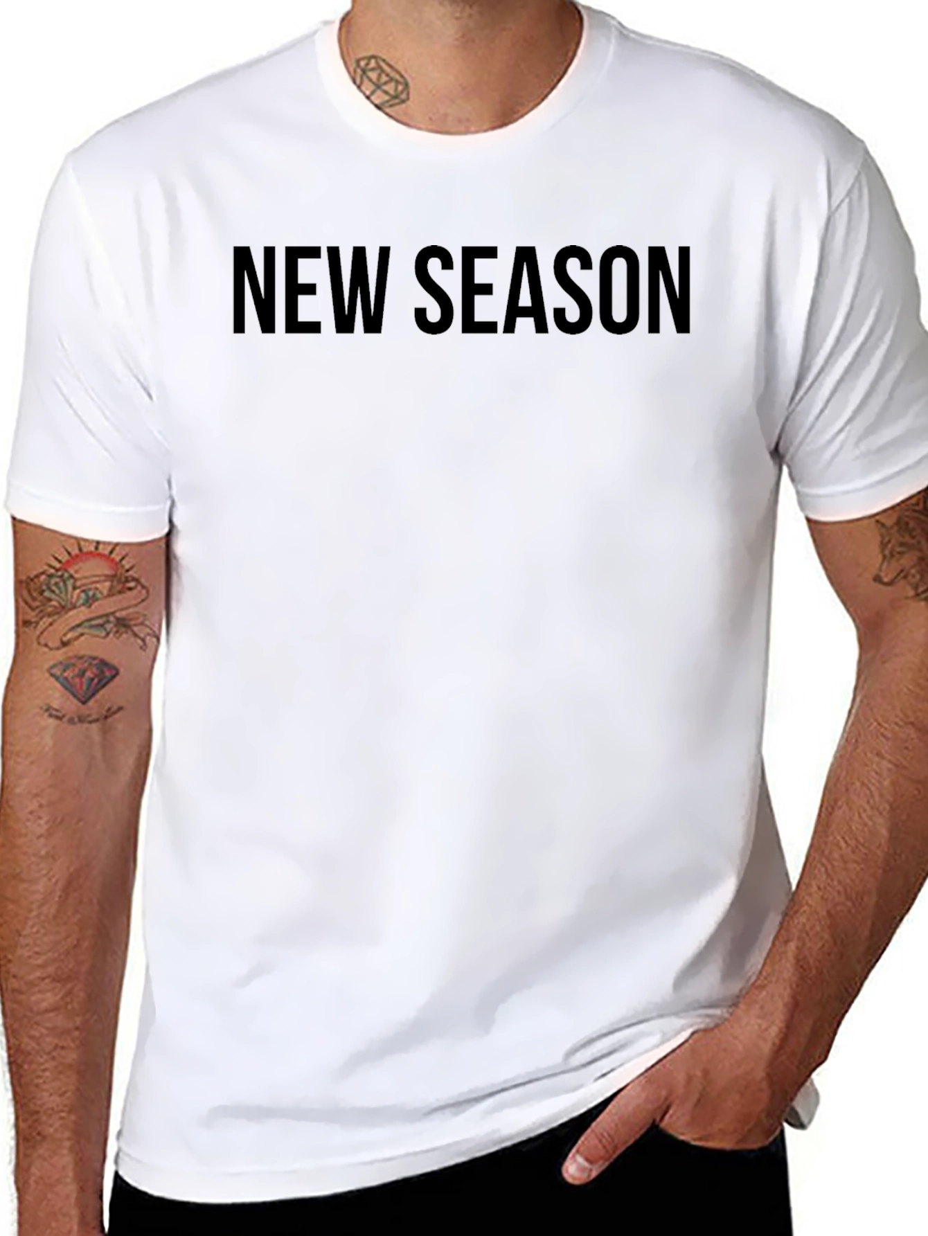 New Season Black T-Shirt