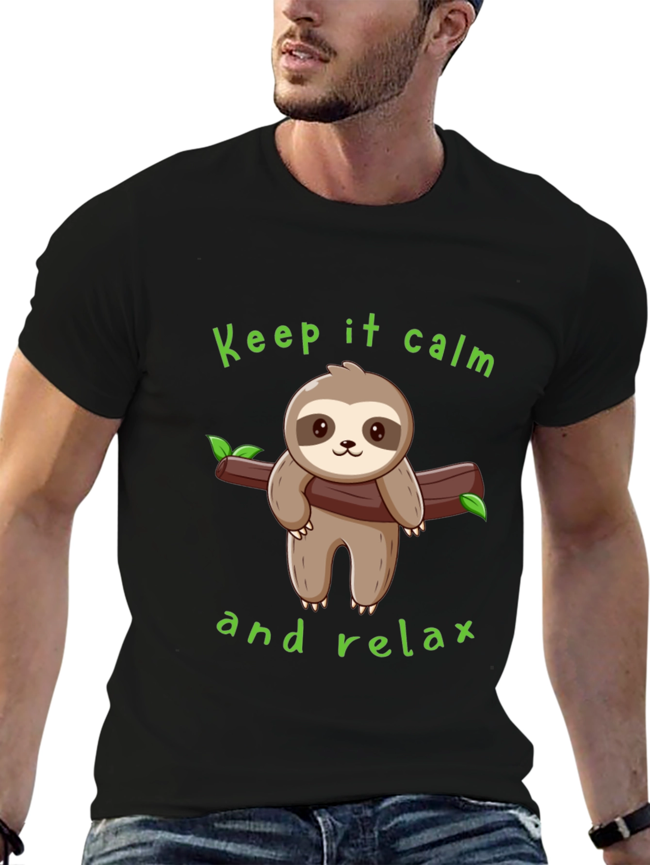 Keep Calm Sloth Graphic Tee