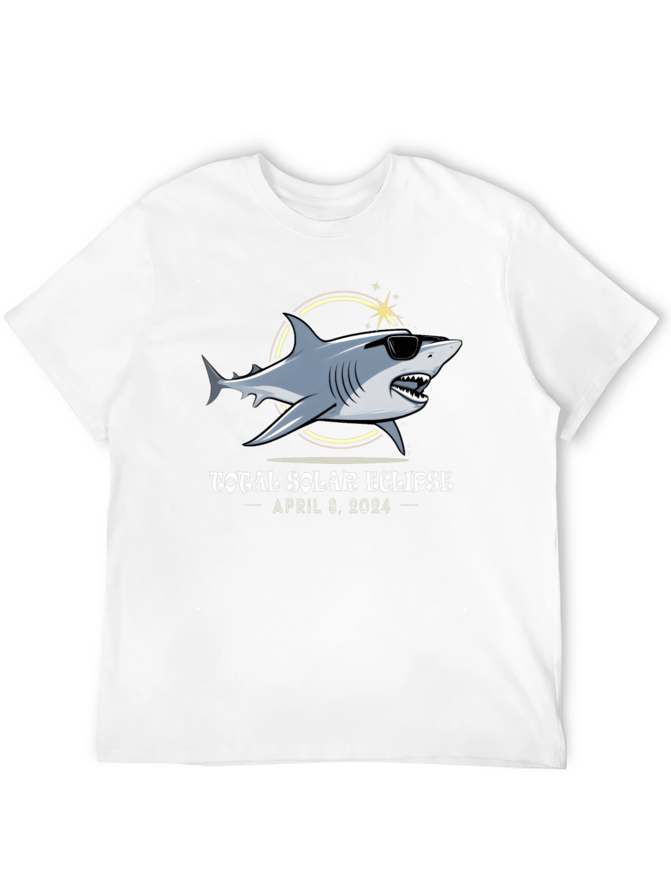 Total Solar Eclipse 2024 Shark T-Shirt