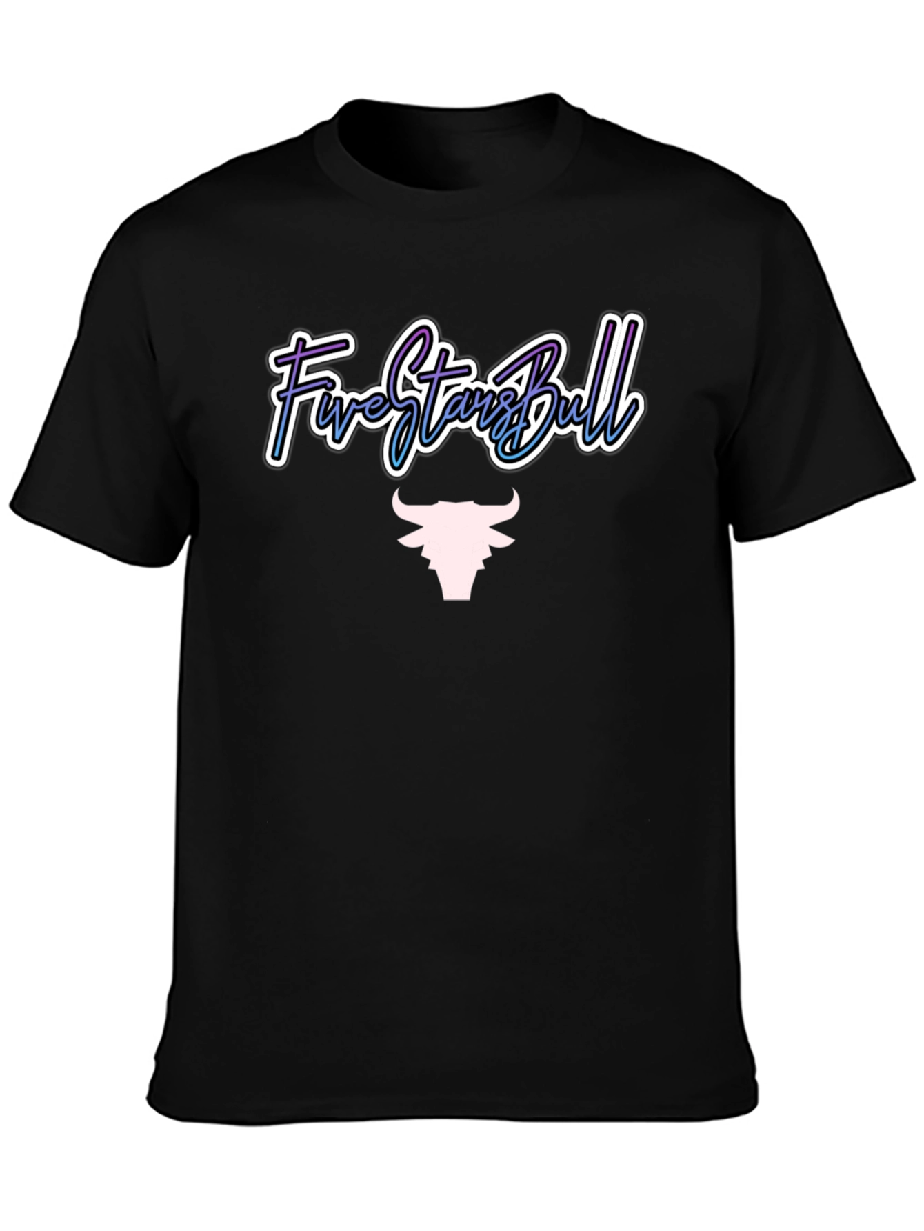 Five Stars Bull Graphic Tee - Stylish Mens T-Shirt