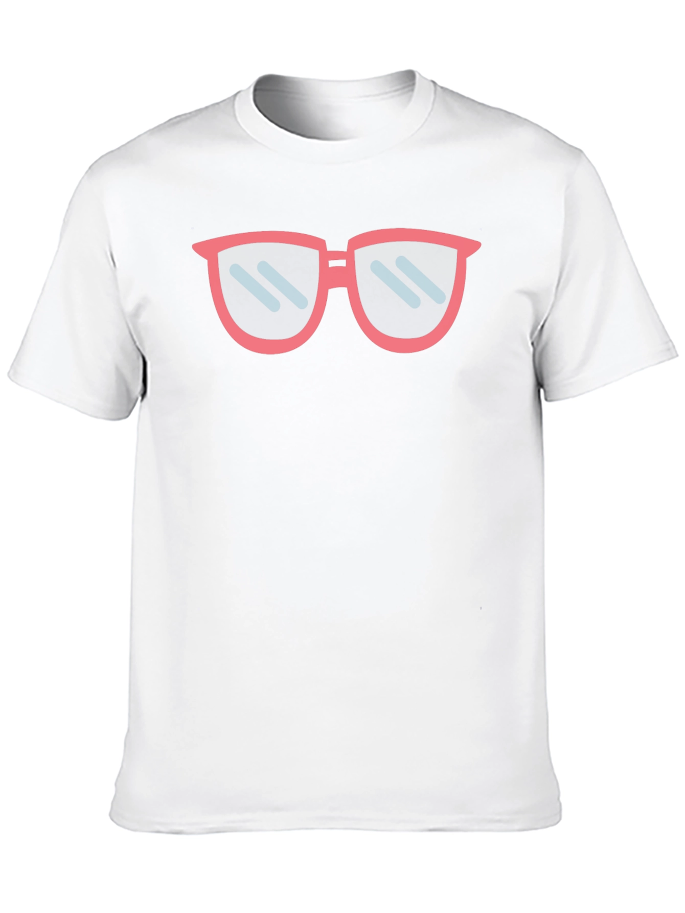 Cool Sunglasses Graphic Tee - Black Cotton Blend