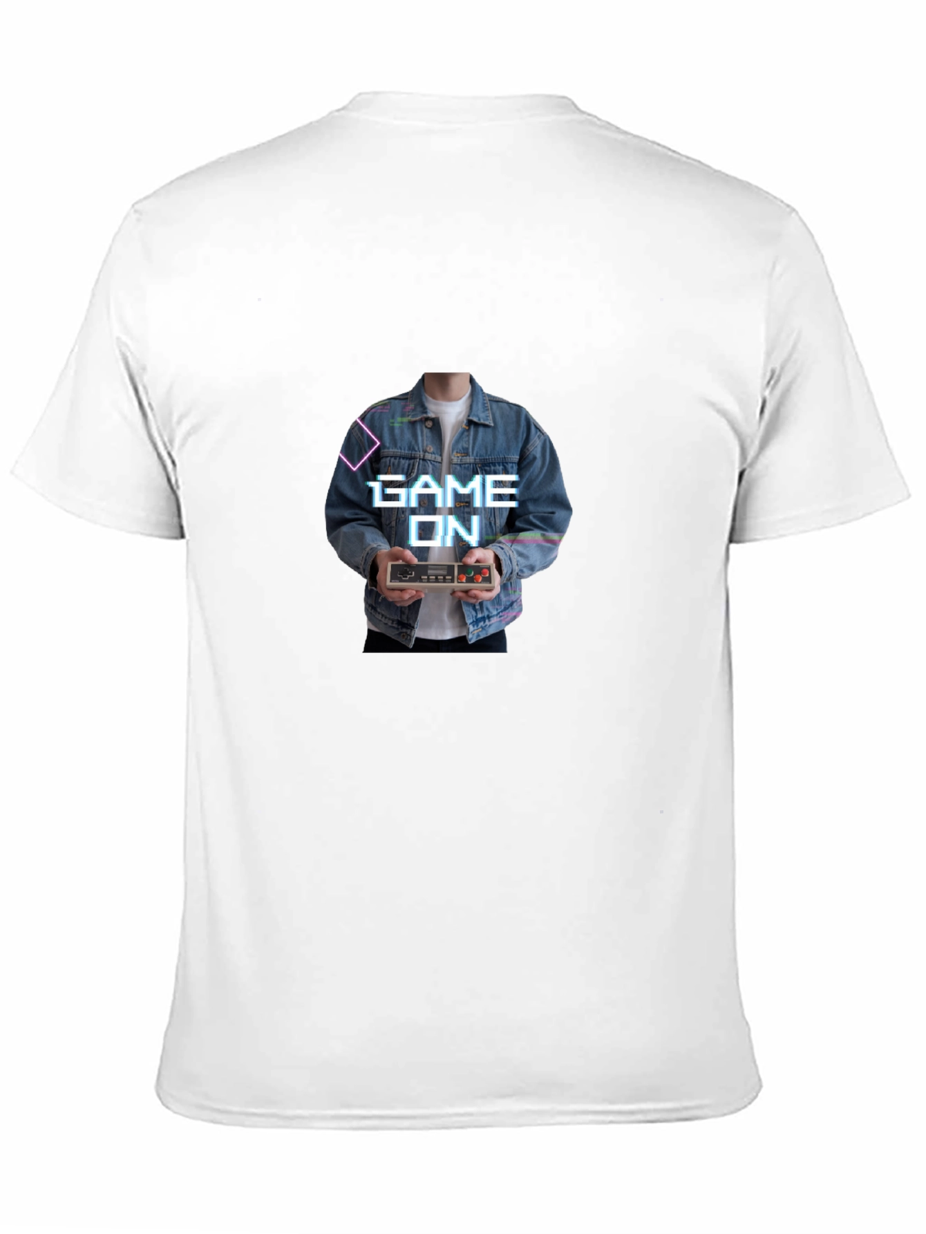 Game On Retro Controller Graphic Tee - Black