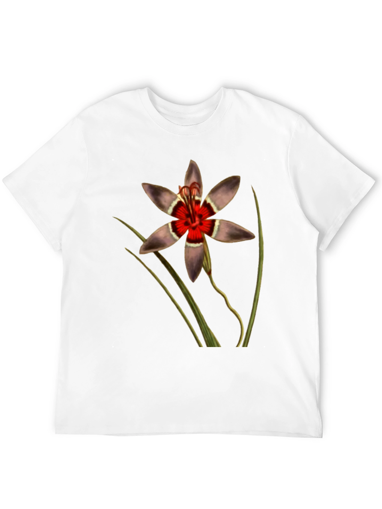 Botanical Floral T-Shirt - Black Graphic Tee