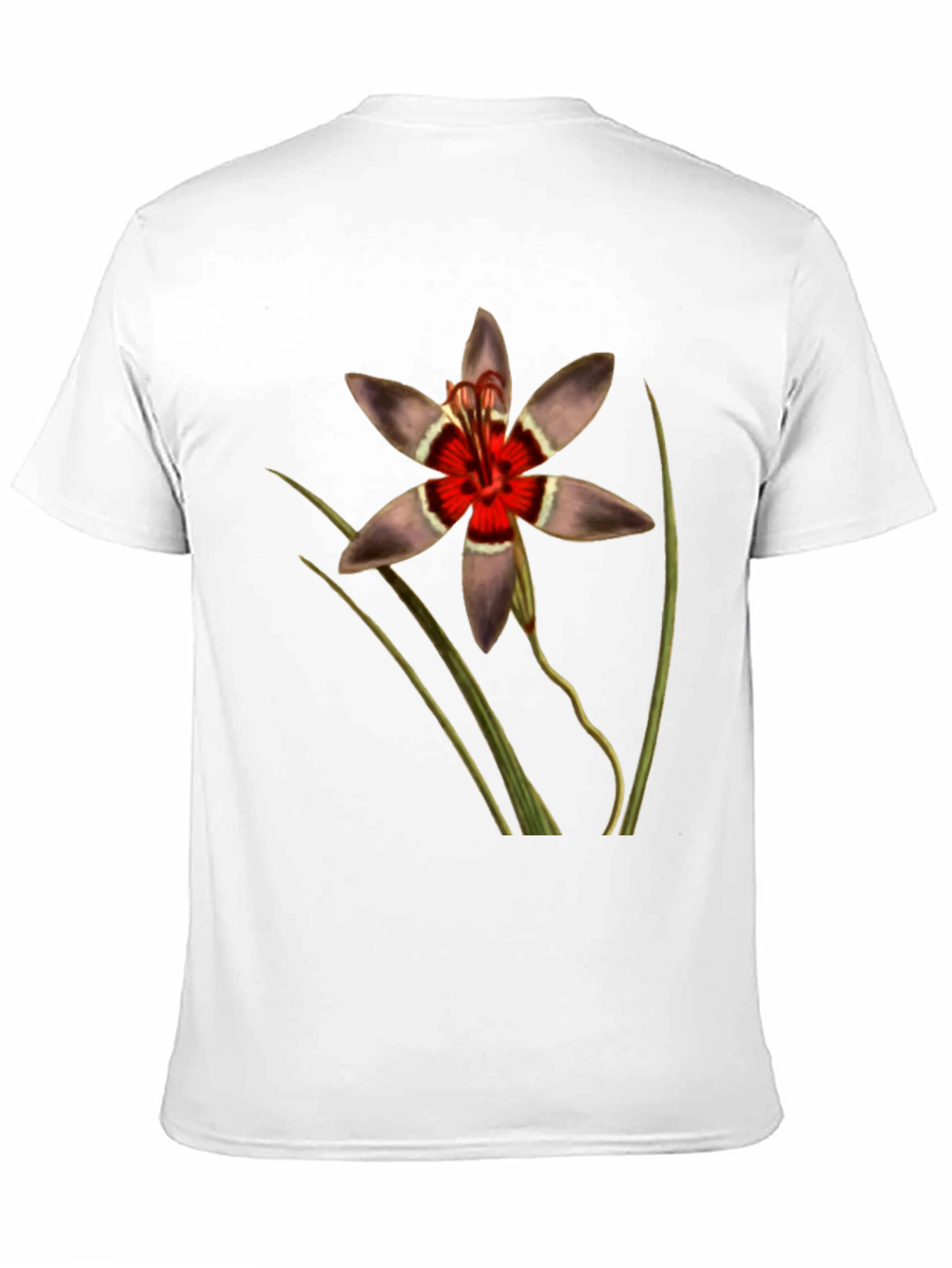 Botanical Floral T-Shirt - Black Graphic Tee