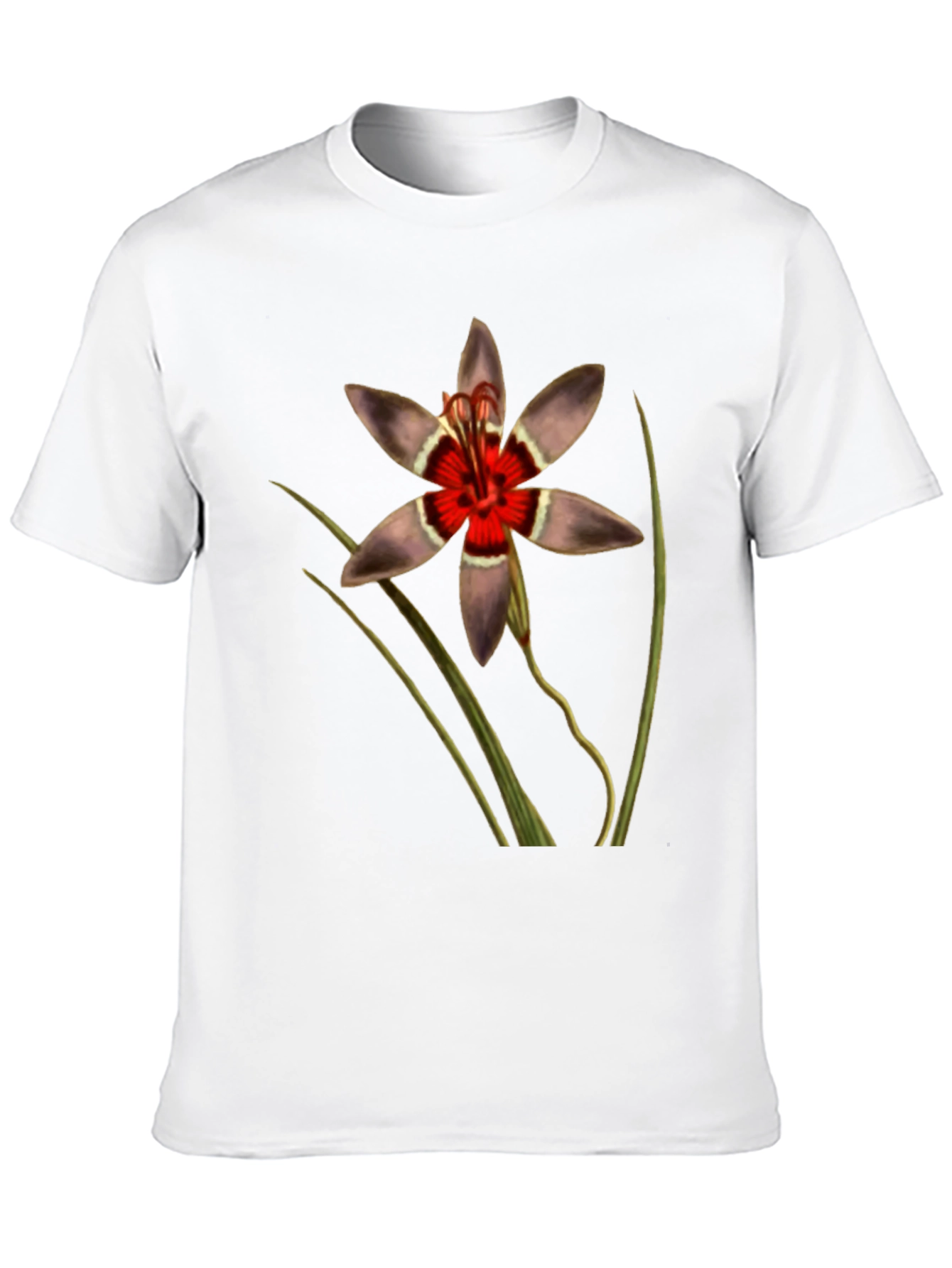 Botanical Floral T-Shirt - Black Graphic Tee