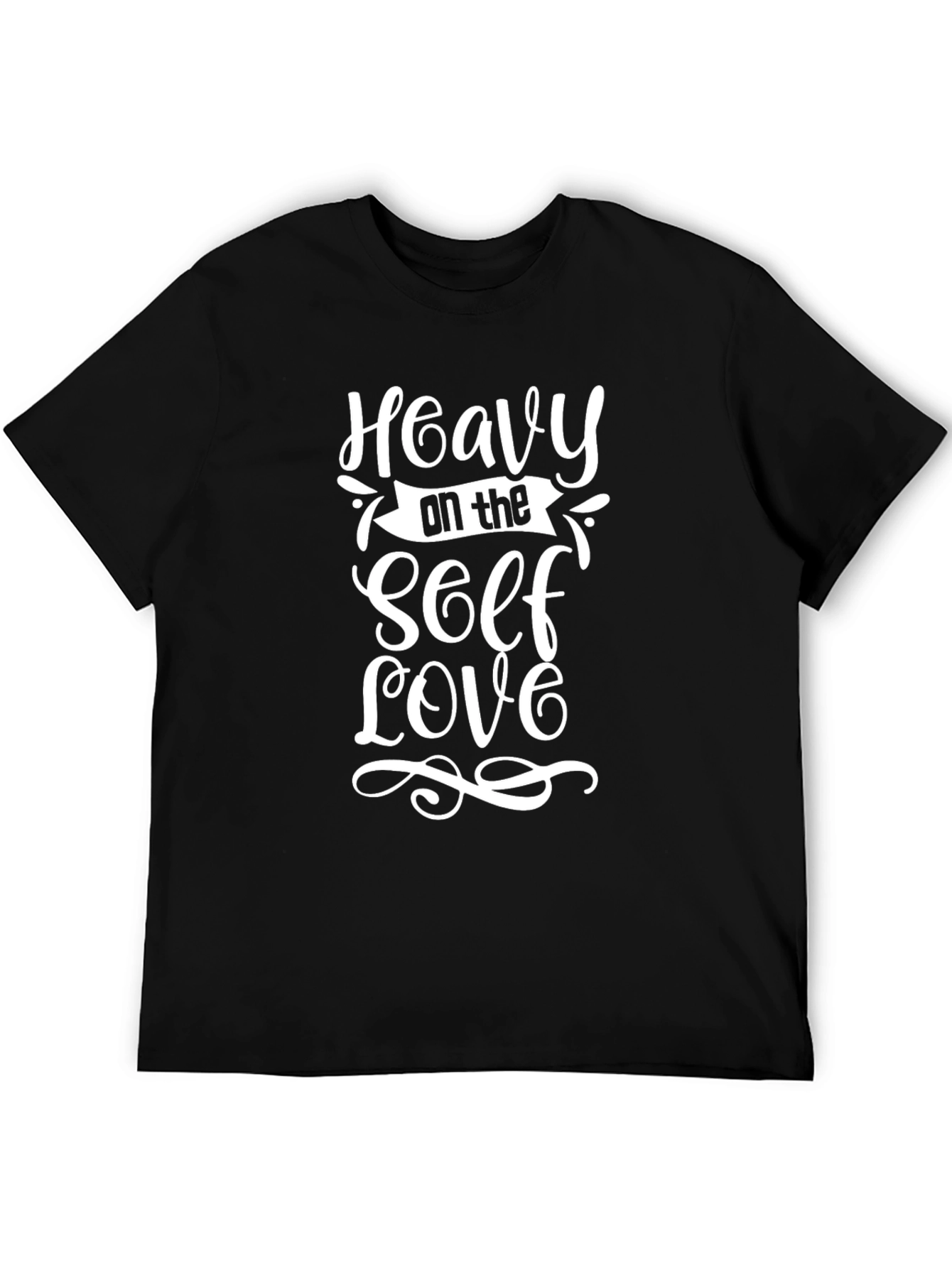 Heavy on the Self Love Graphic Tee - Black