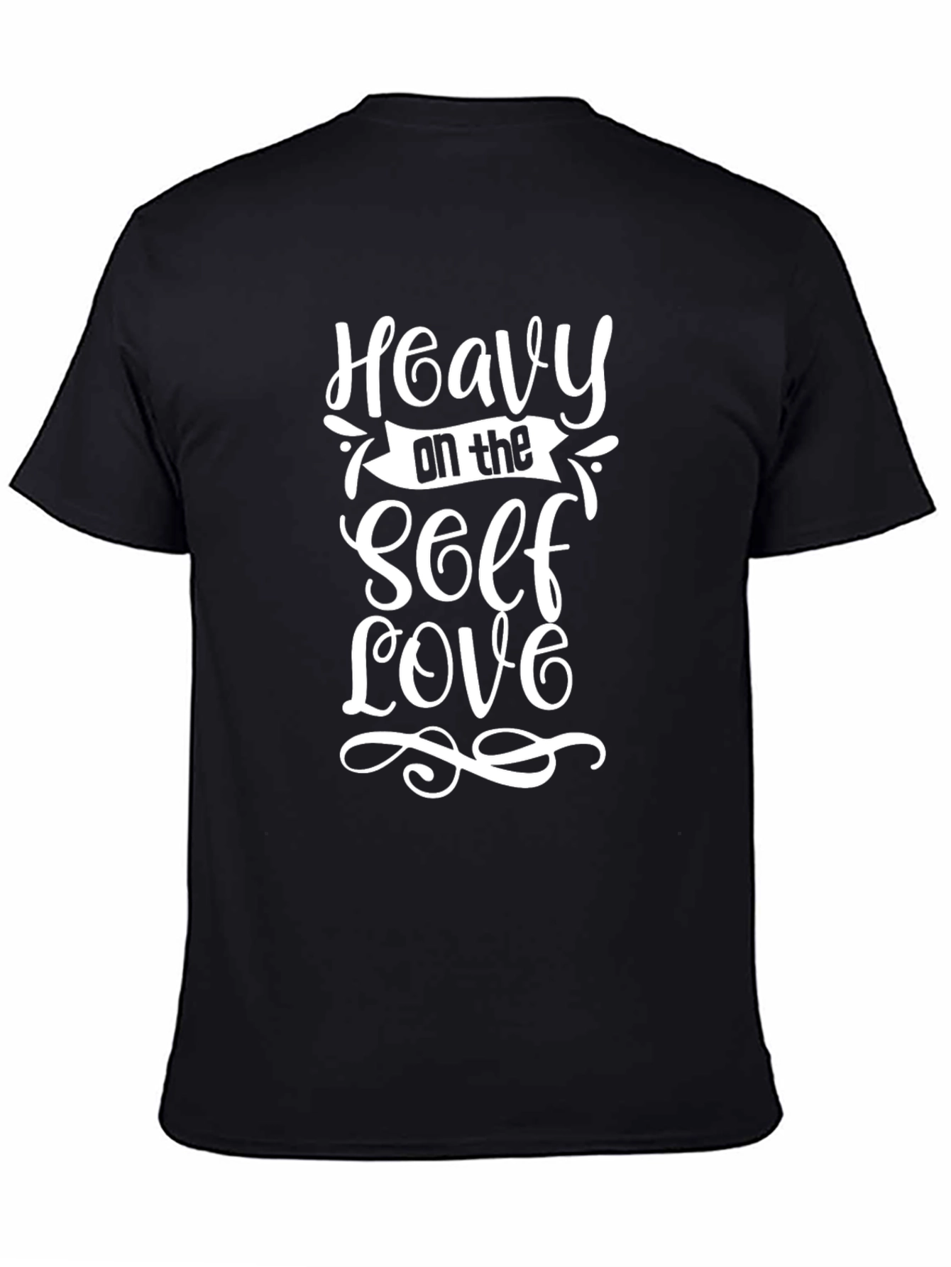 Heavy on the Self Love Graphic Tee - Black
