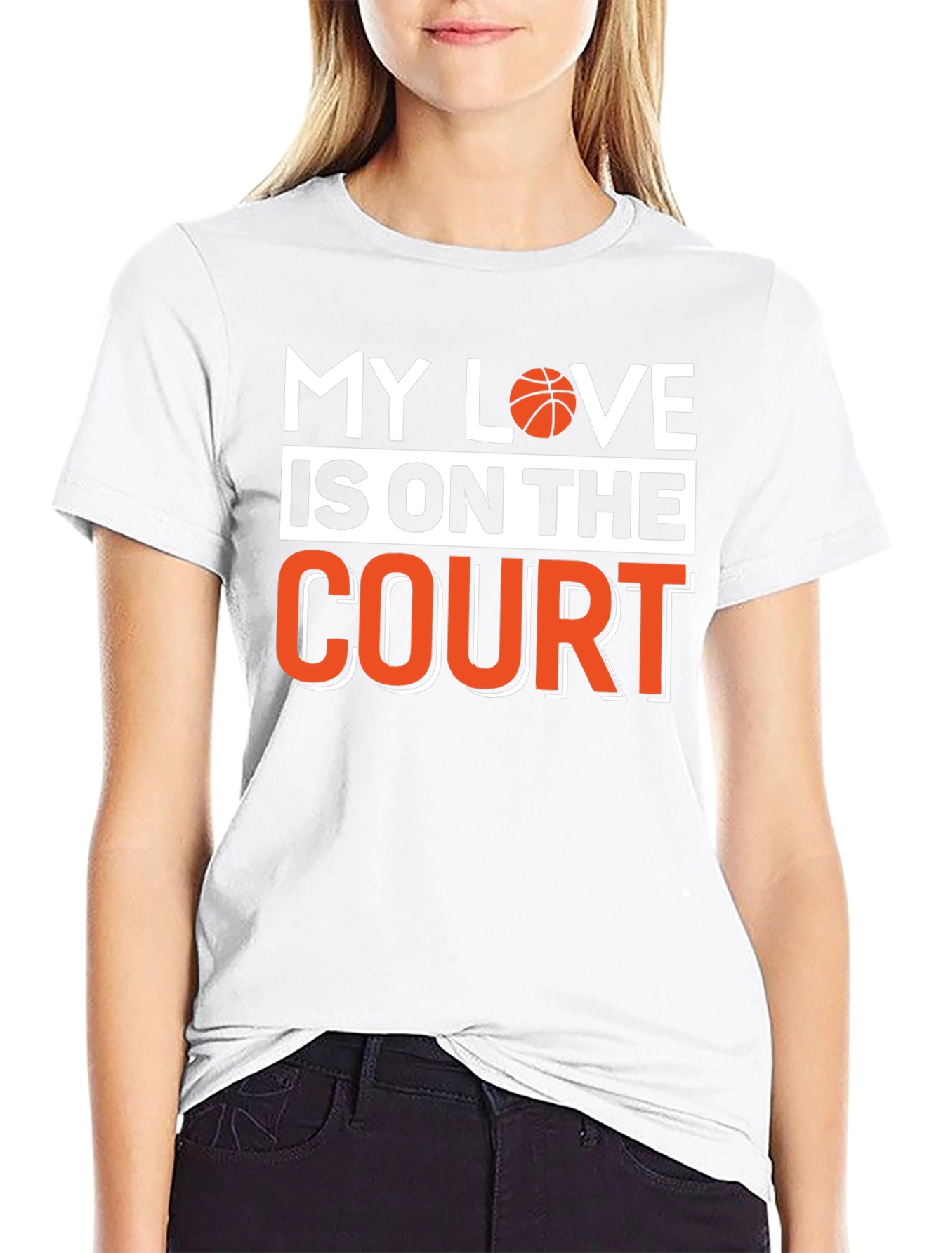 Basketball Lovers Black T-Shirt