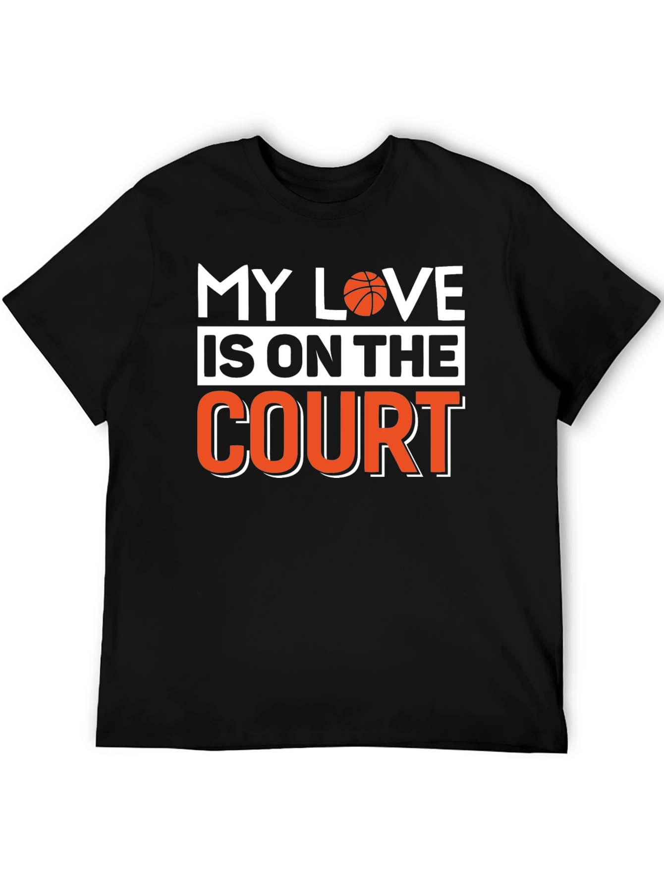 Basketball Lovers Black T-Shirt