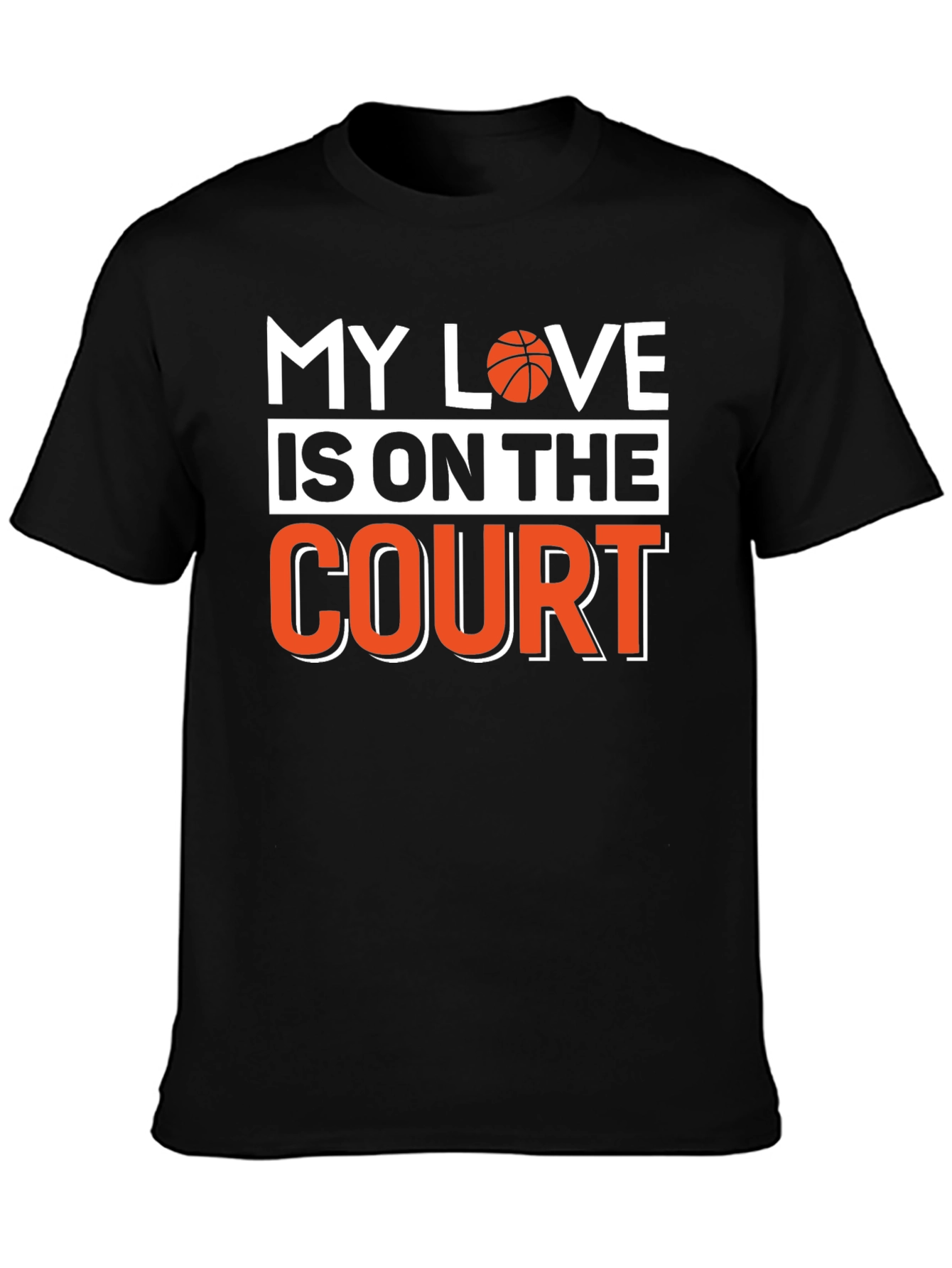 Basketball Lovers Black T-Shirt