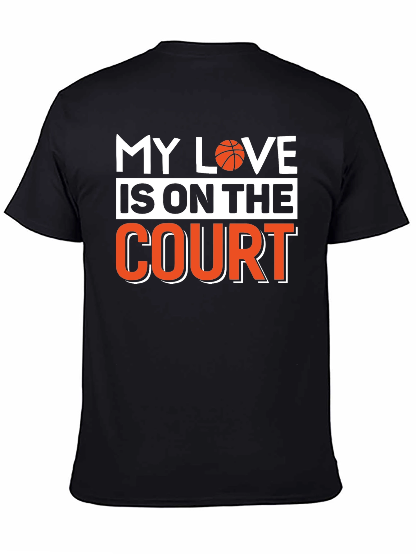 Basketball Lovers Black T-Shirt