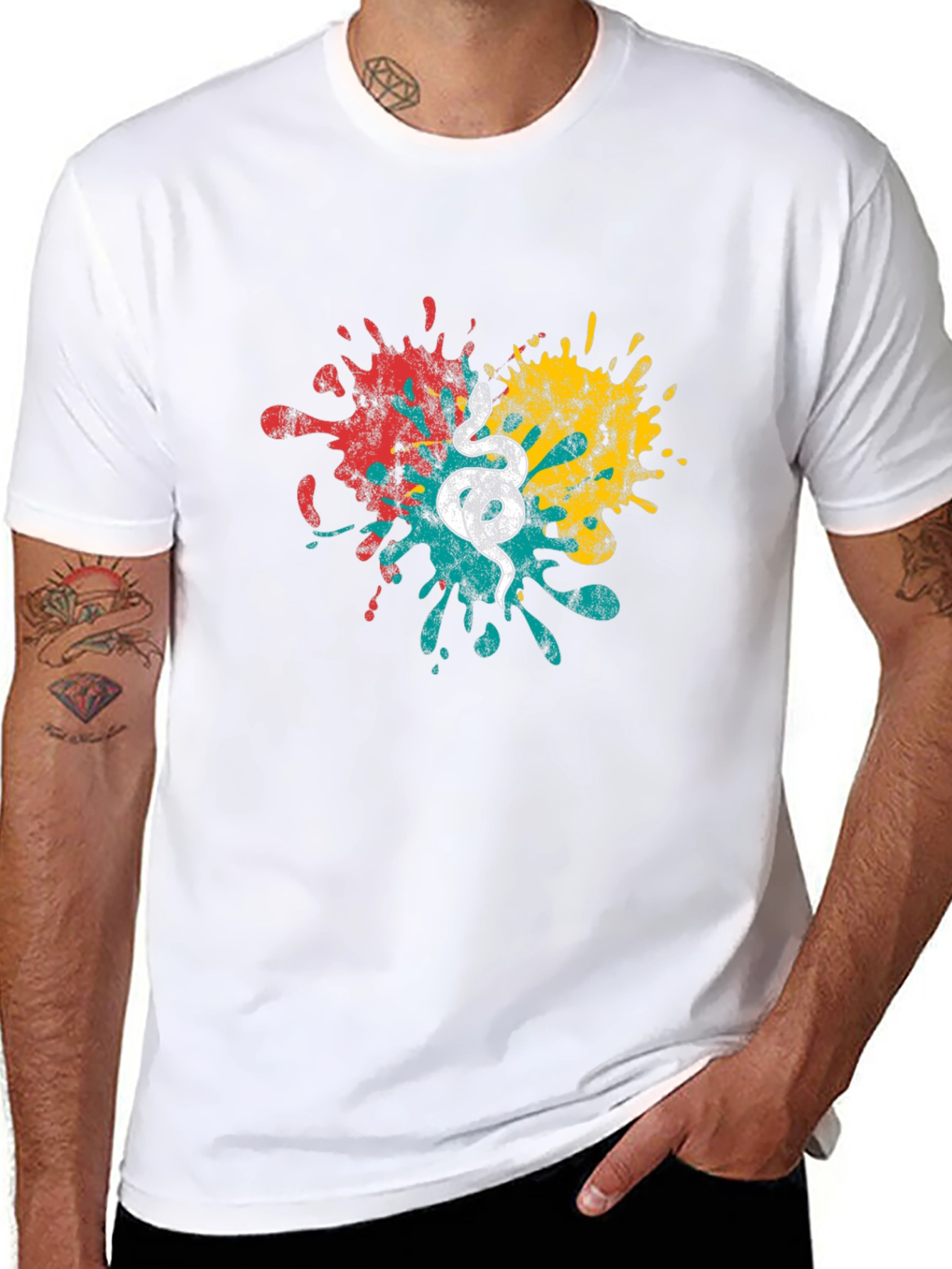 Snake Splash Graphic T-Shirt