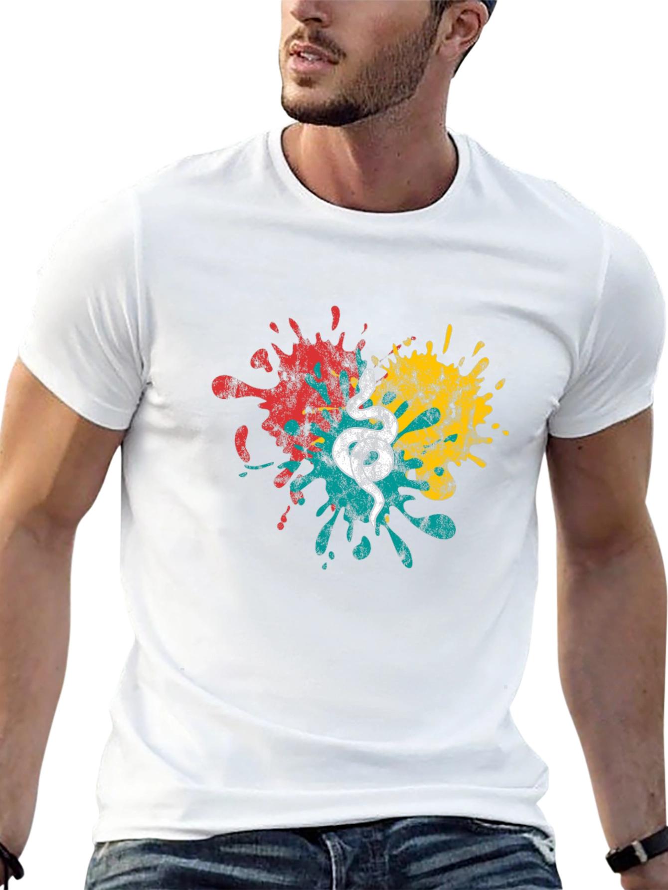 Snake Splash Graphic T-Shirt