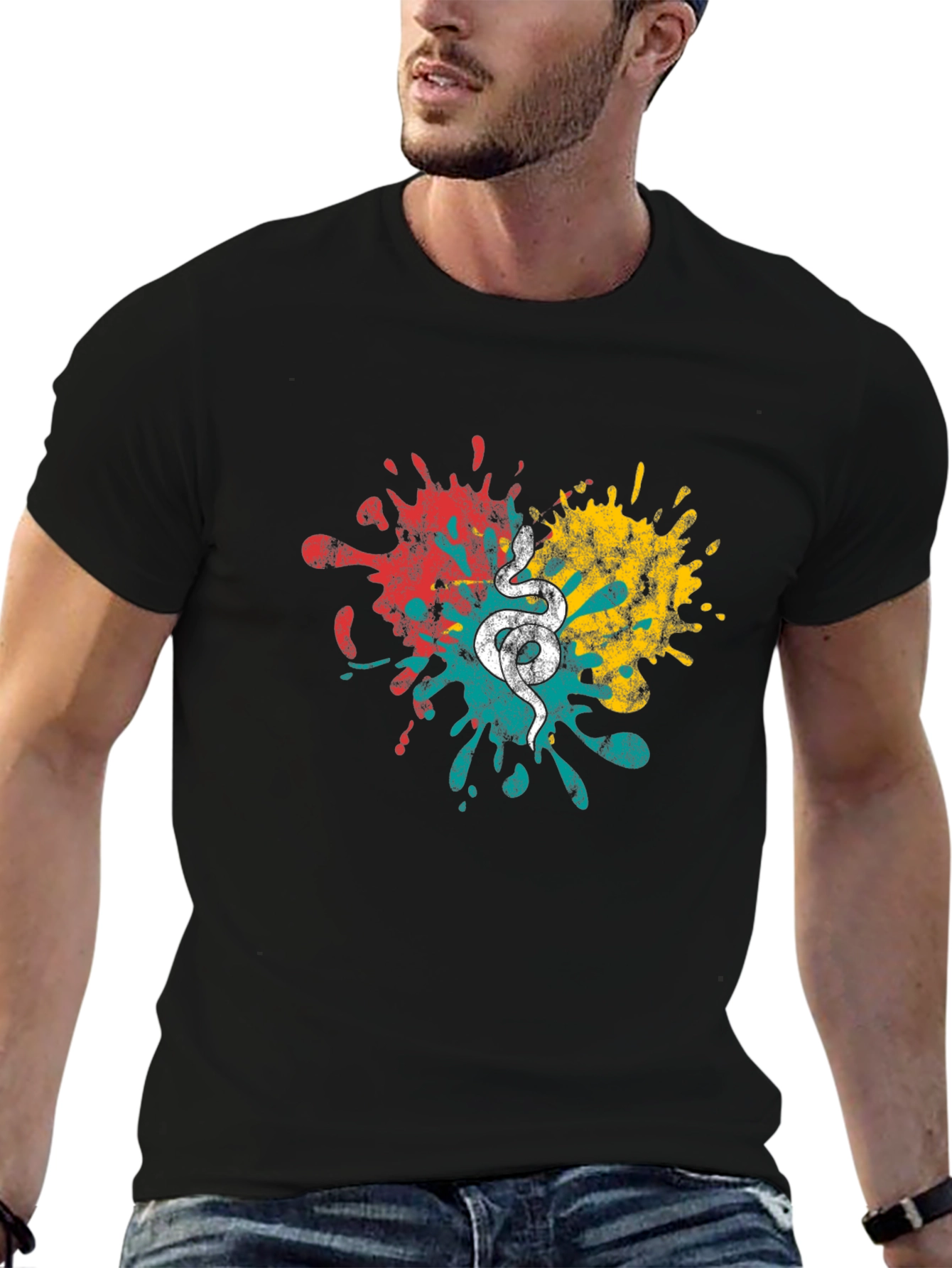 Snake Splash Graphic T-Shirt