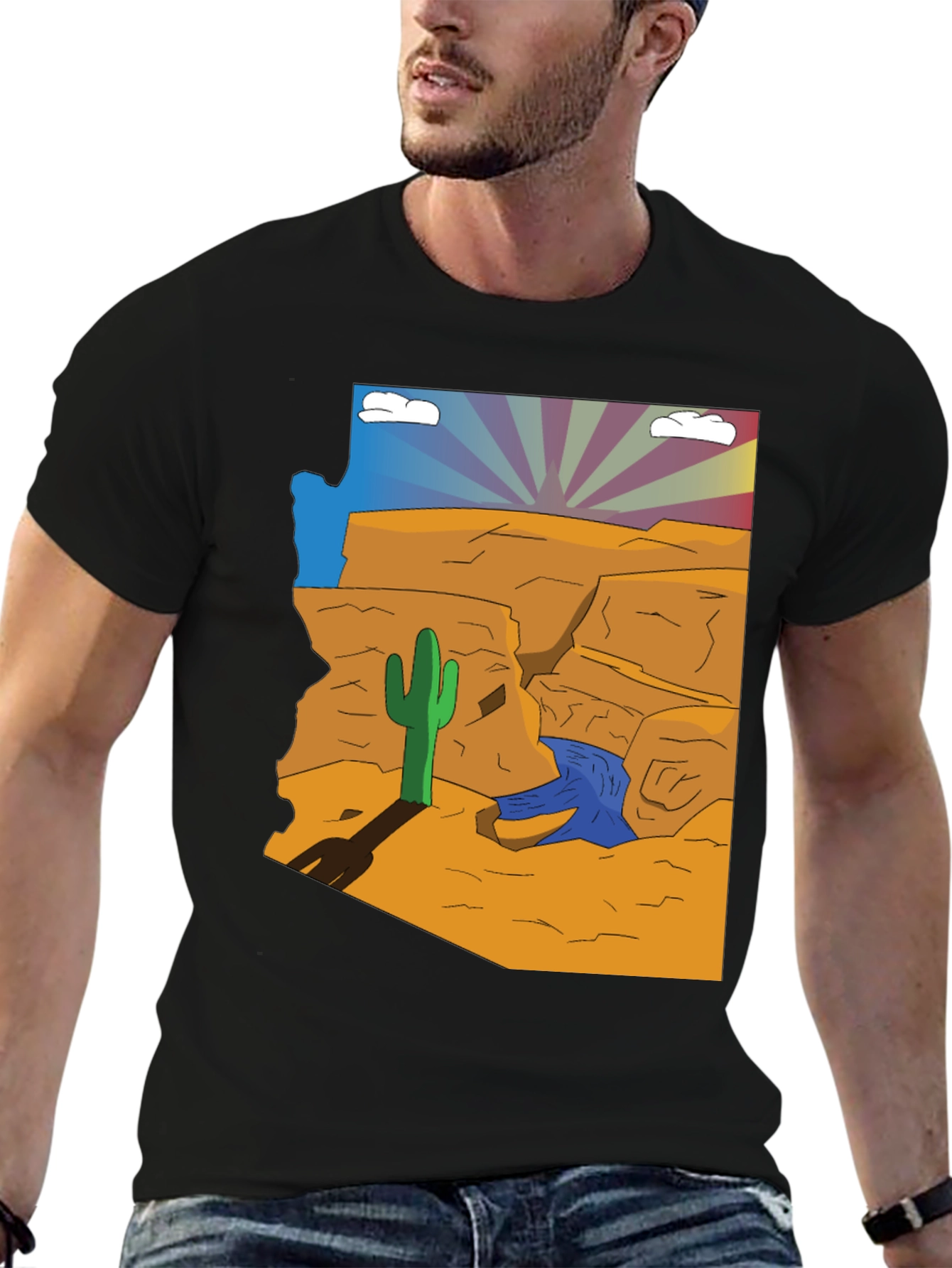 Arizona Desert Scene Graphic Tee
