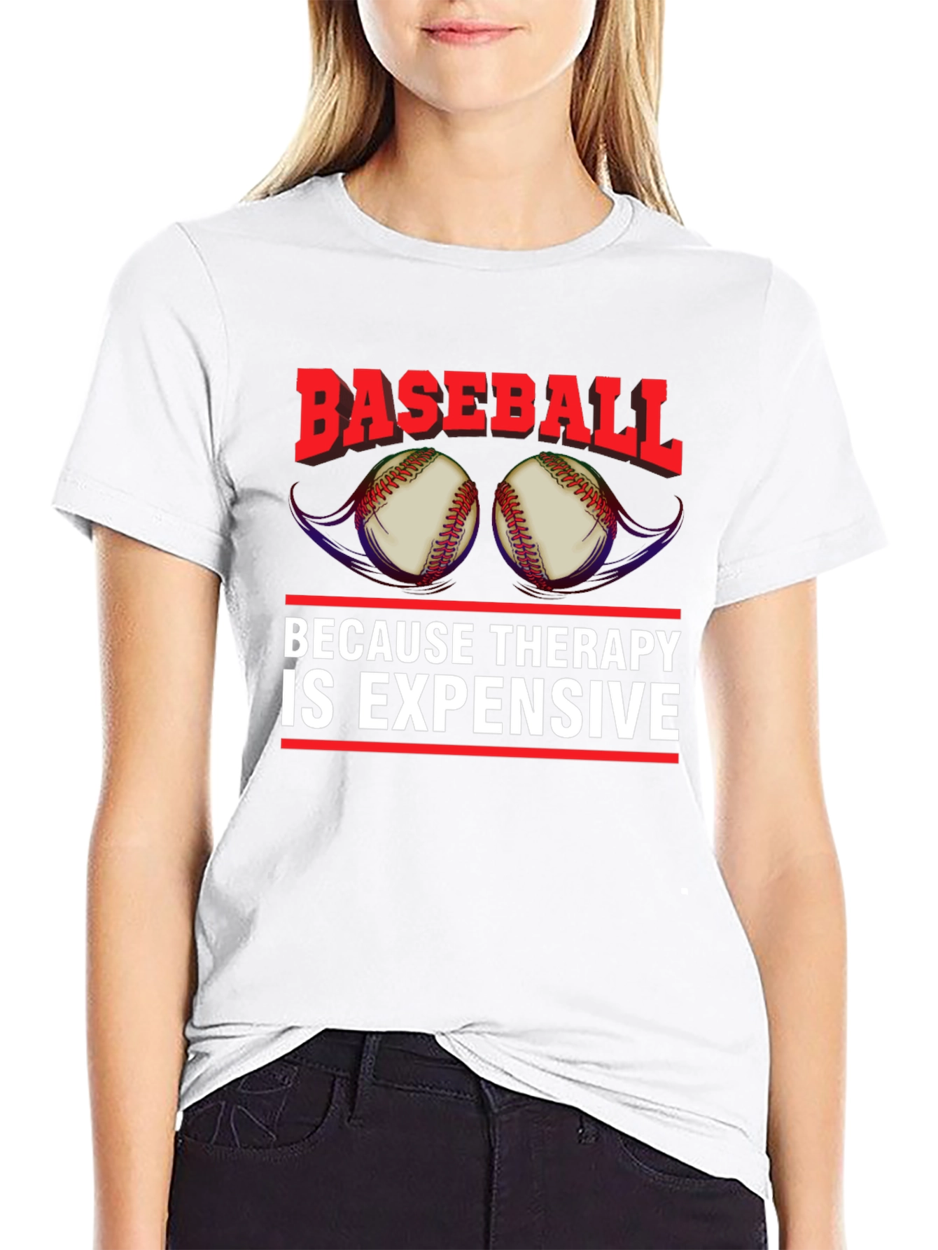 Baseball Therapy Graphic Tee