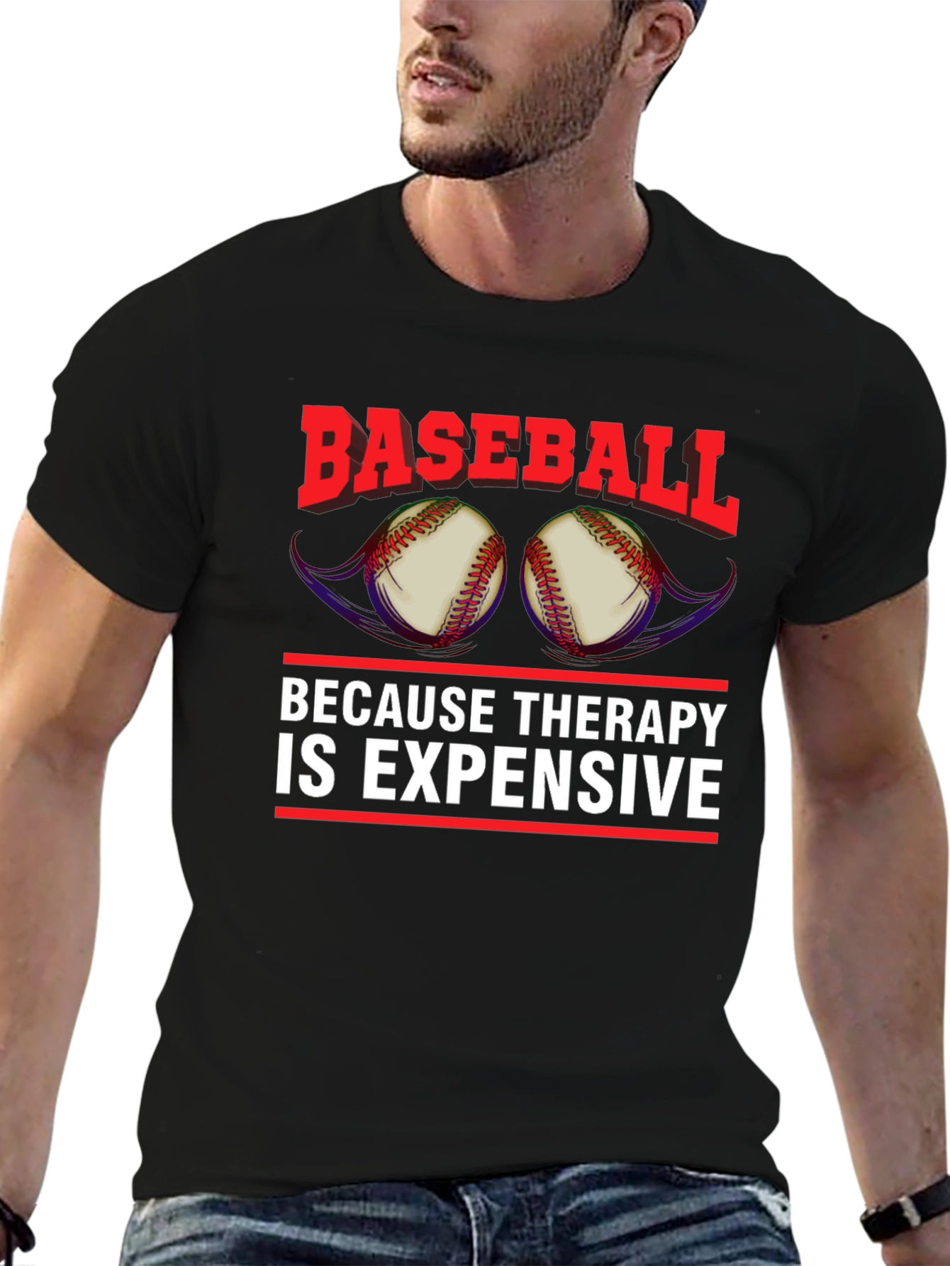 Baseball Therapy Graphic Tee