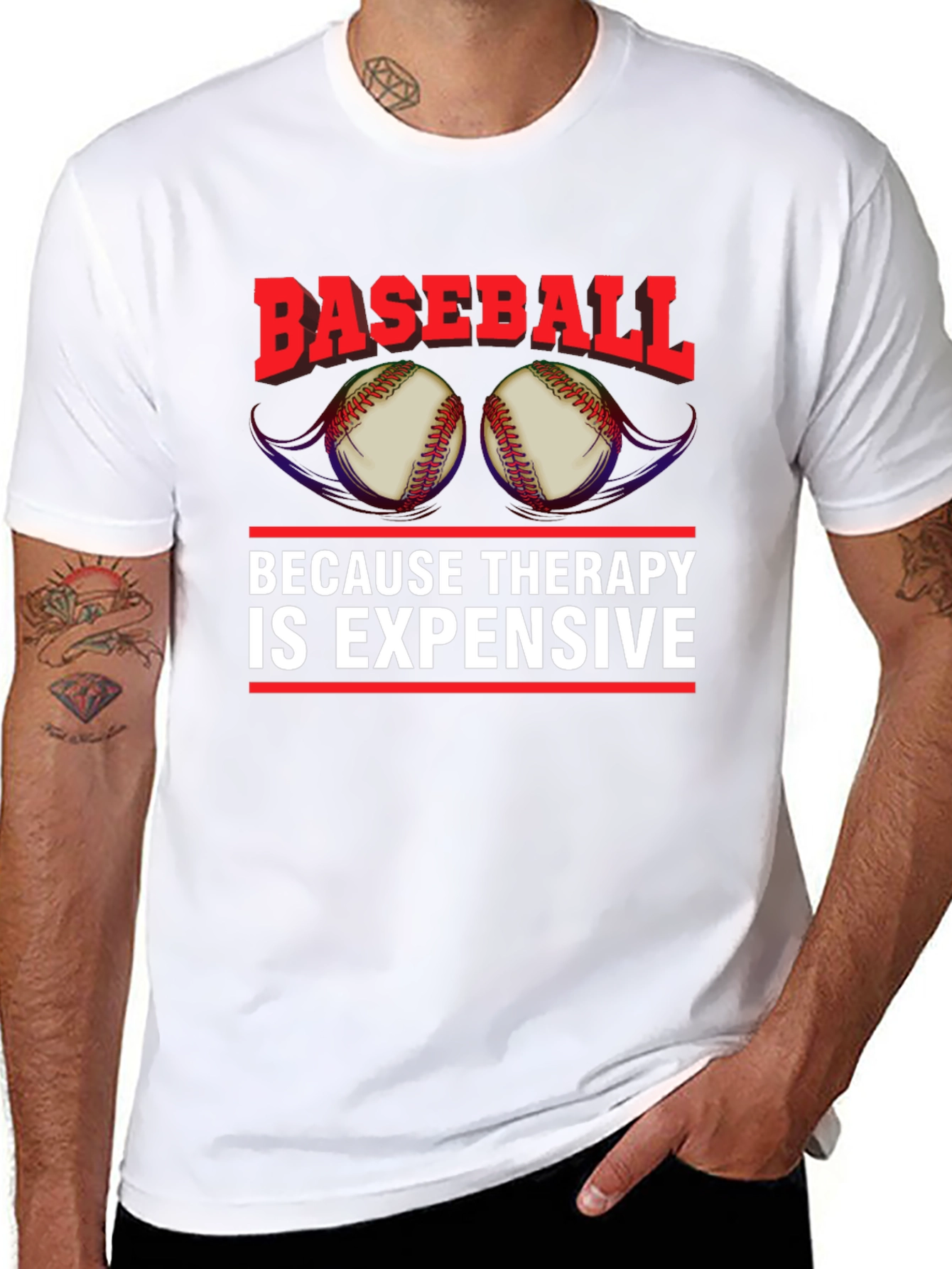 Baseball Therapy Graphic Tee