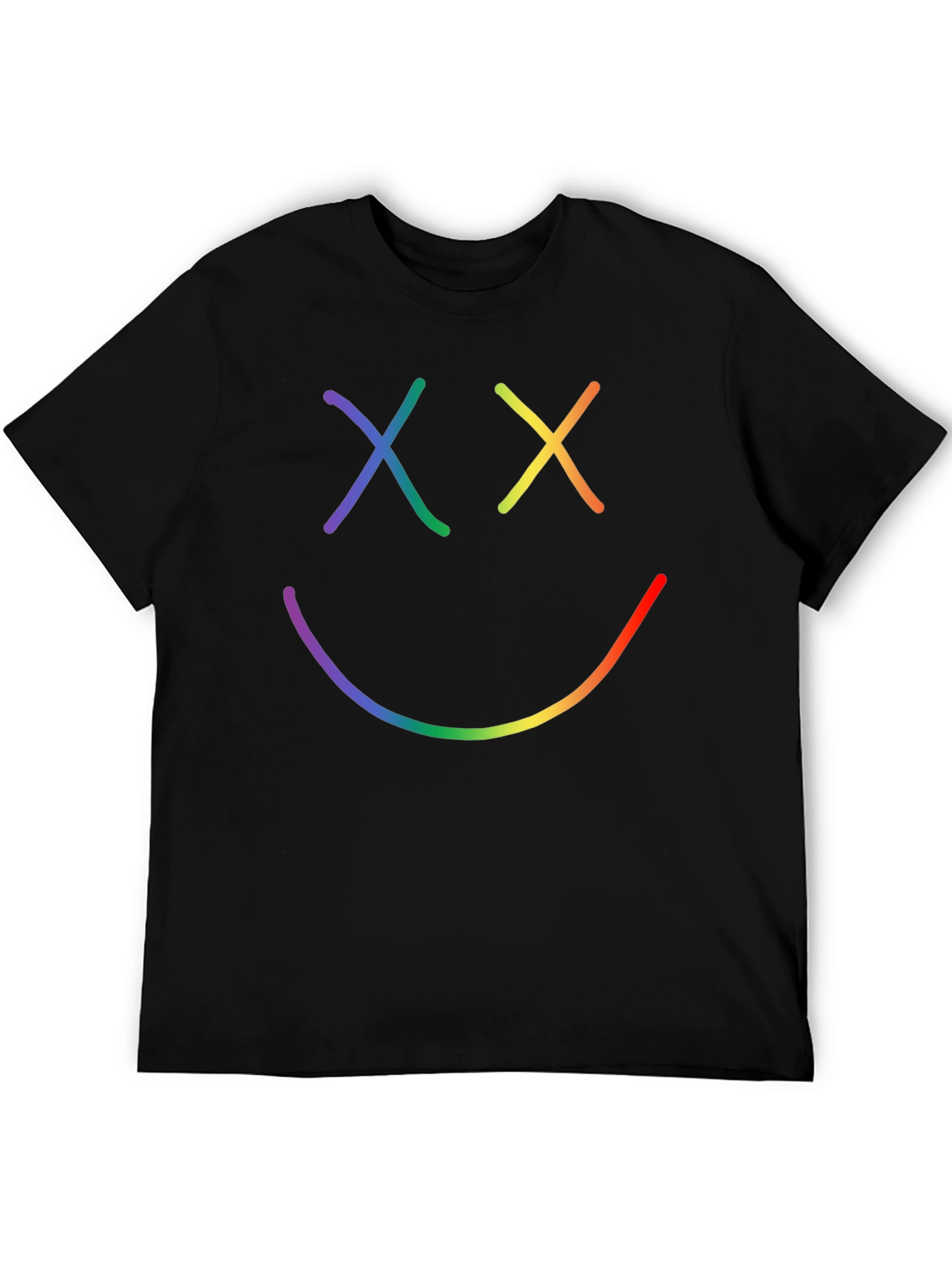 Rainbow Smiley Face Graphic Tee