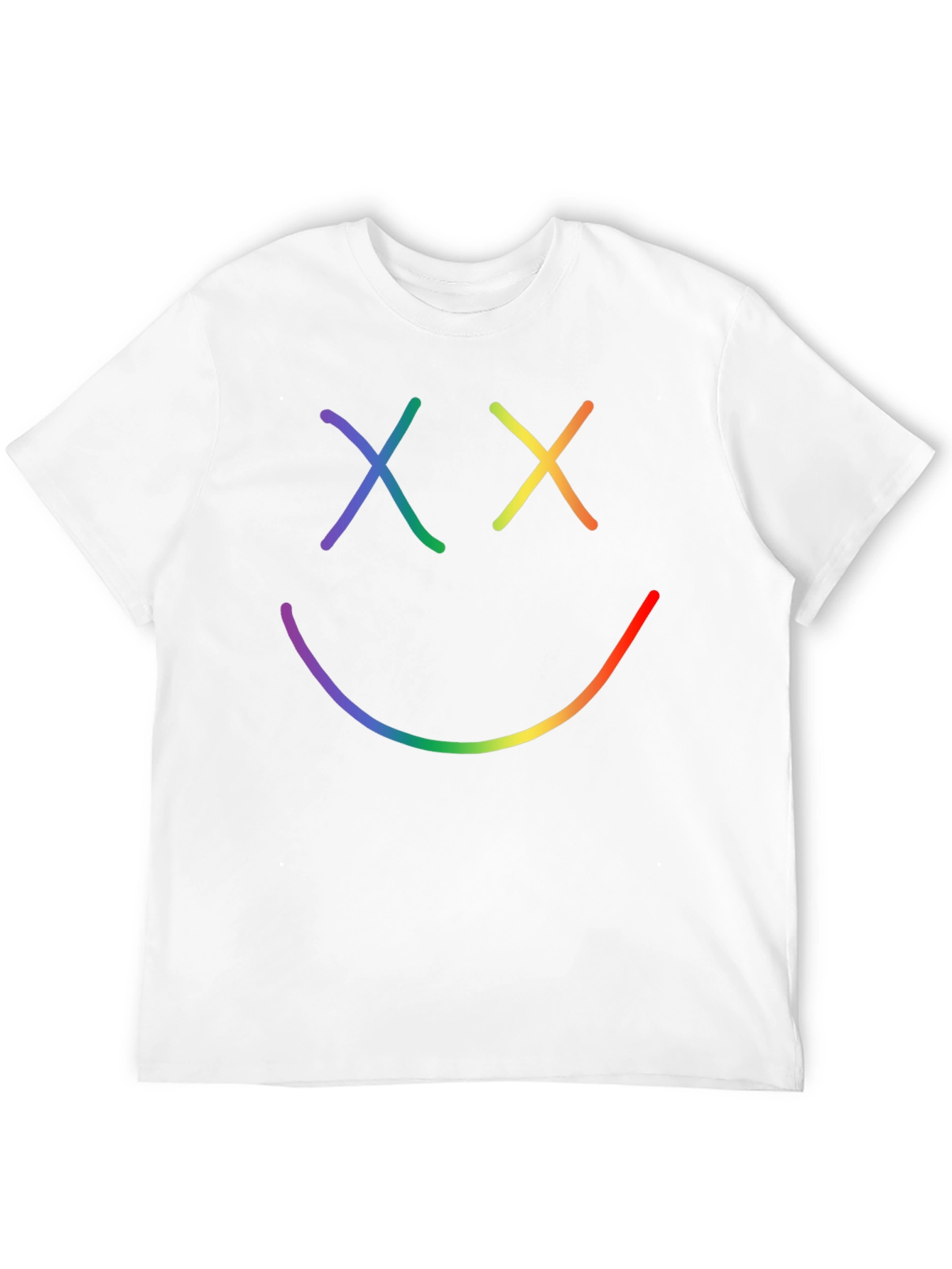 Rainbow Smiley Face Graphic Tee