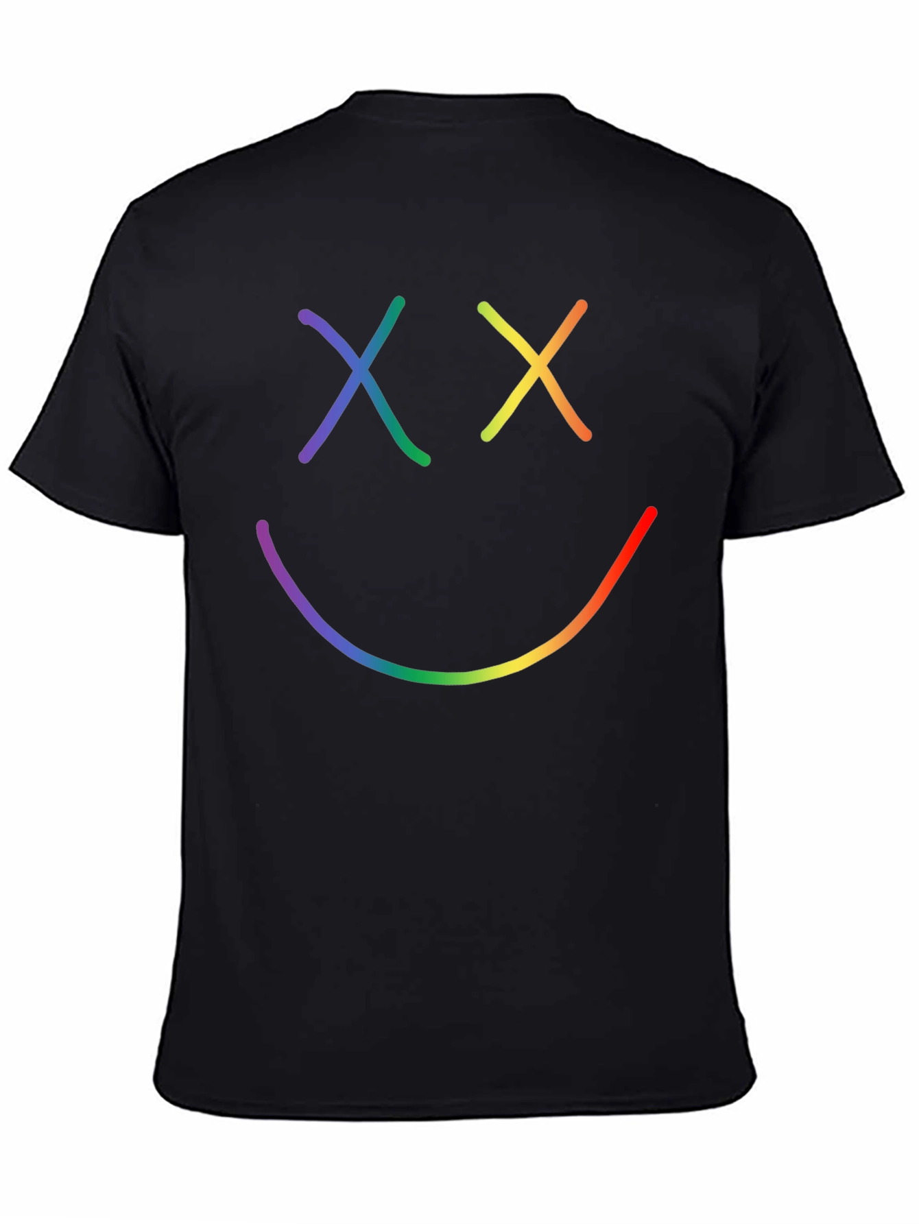 Rainbow Smiley Face Graphic Tee