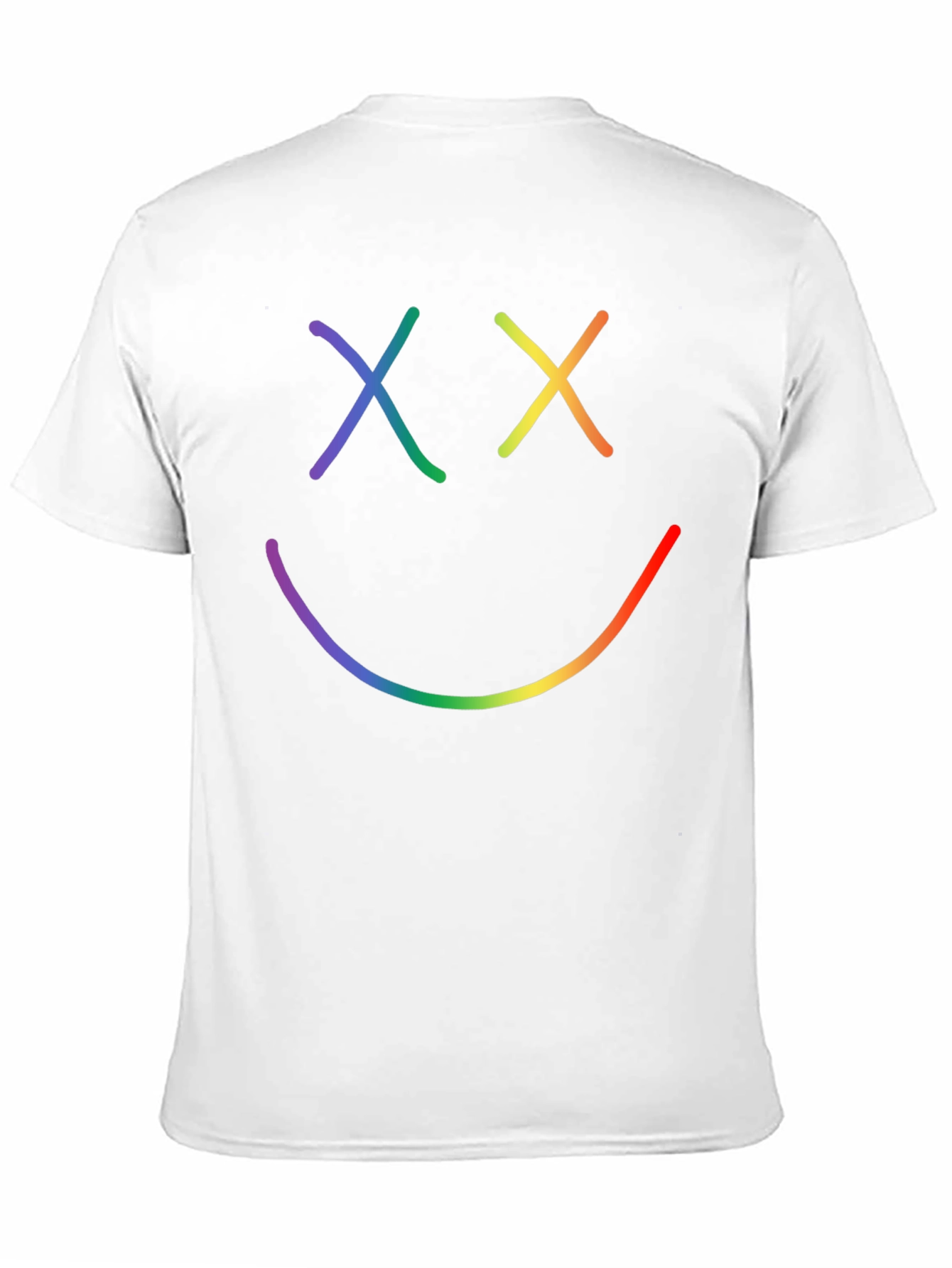 Rainbow Smiley Face Graphic Tee