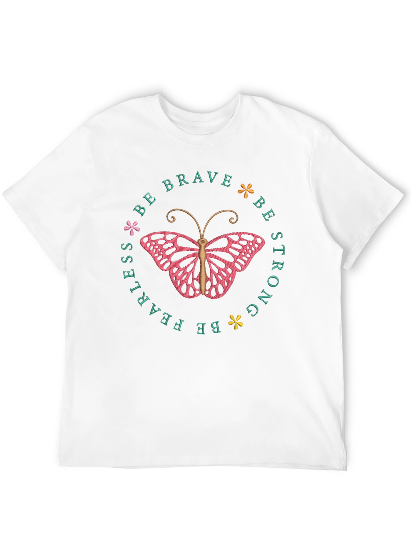 Be Brave Butterfly Graphic Tee - Inspirational Shirt