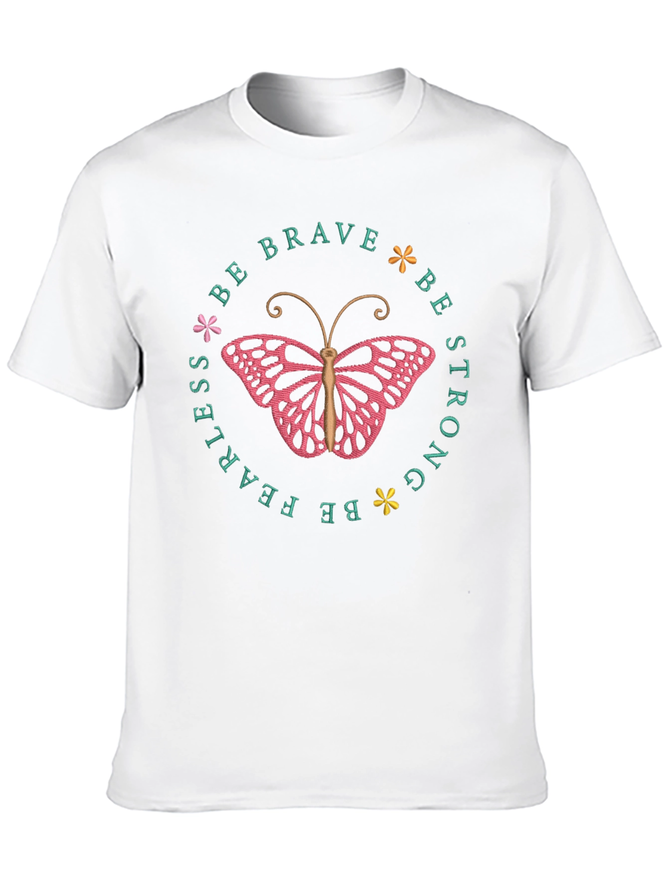Be Brave Butterfly Graphic Tee - Inspirational Shirt