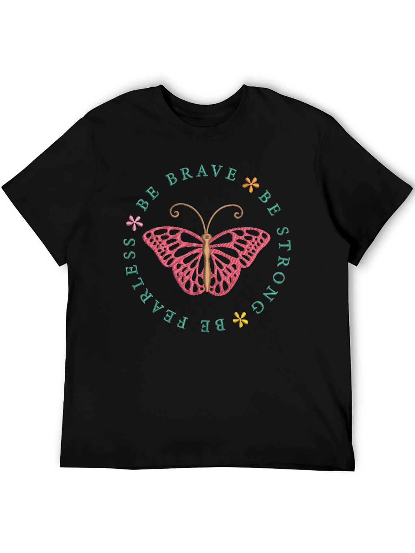 Be Brave Butterfly Graphic Tee - Inspirational Shirt