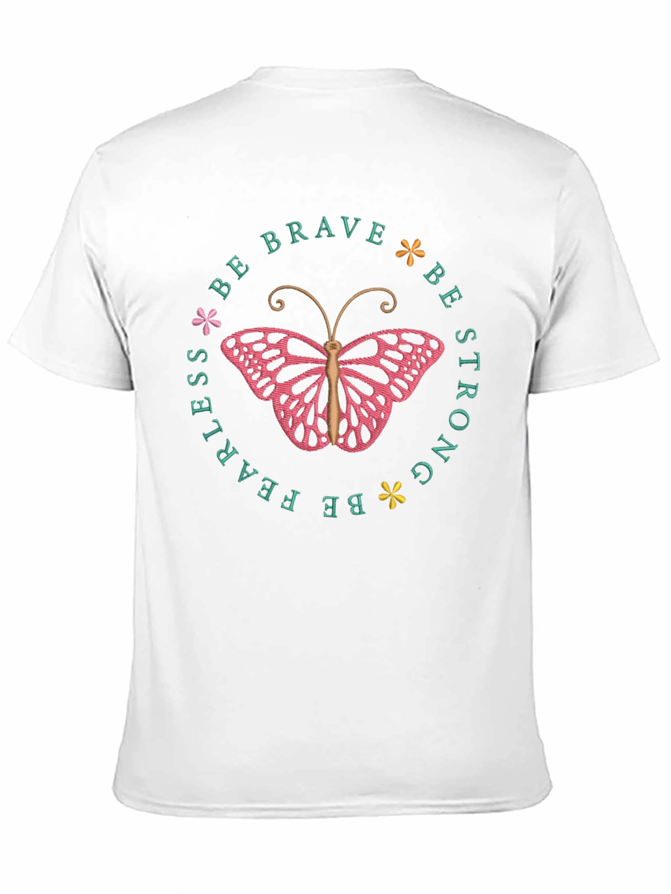 Be Brave Butterfly Graphic Tee - Inspirational Shirt