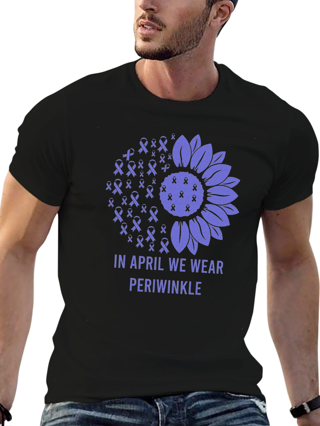 Periwinkle Awareness T-Shirt: In April We Wear