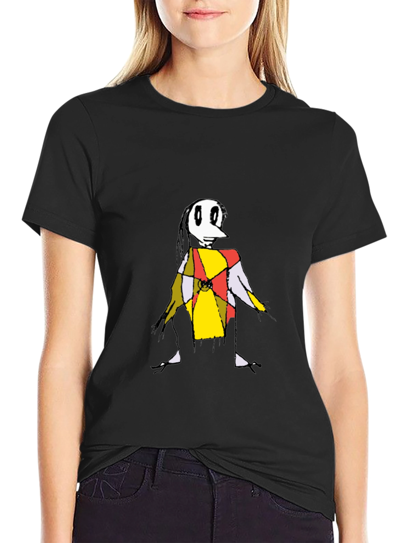 Abstract Character Graphic Tee