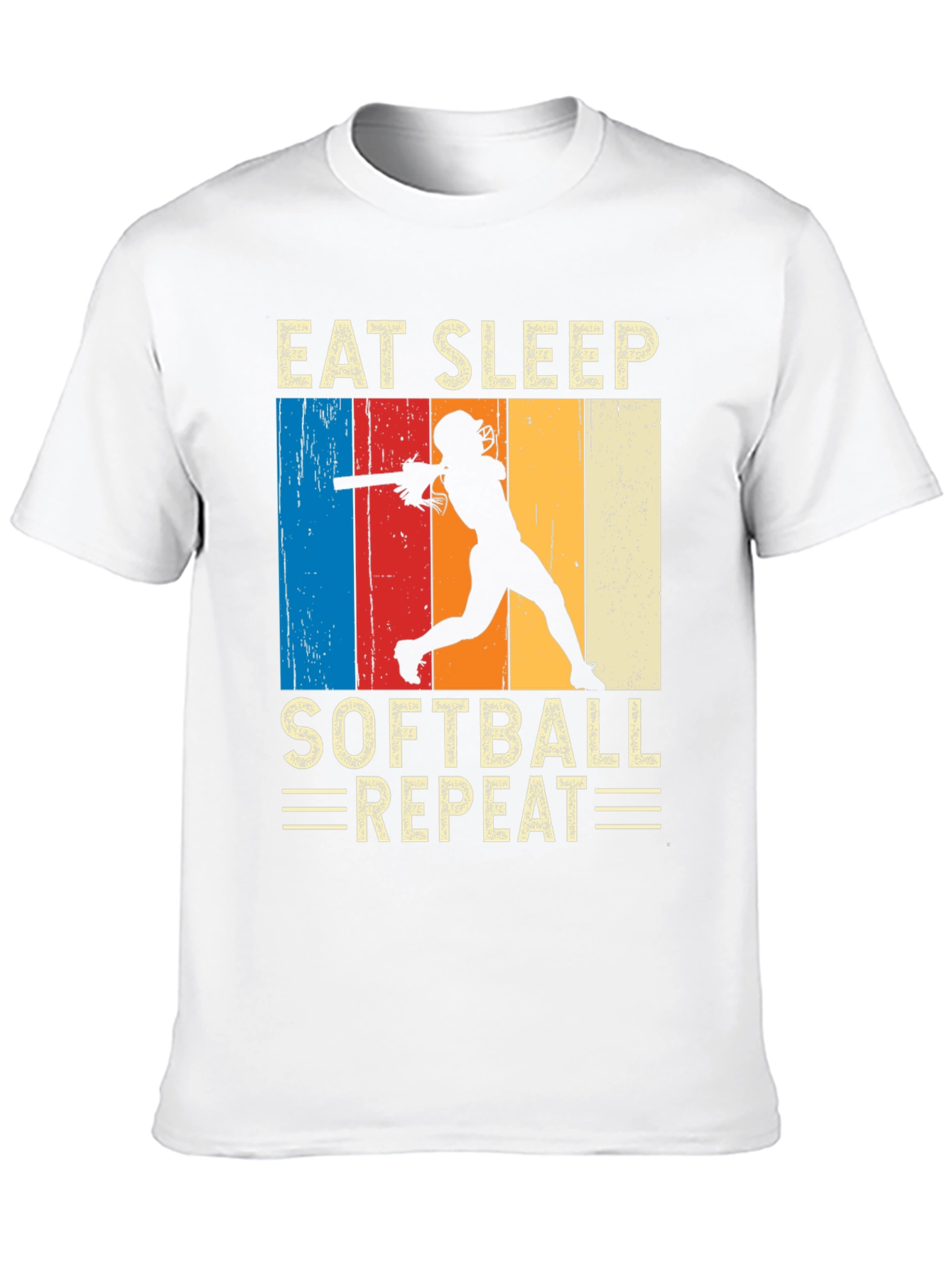 Eat Sleep Softball Repeat T-Shirt