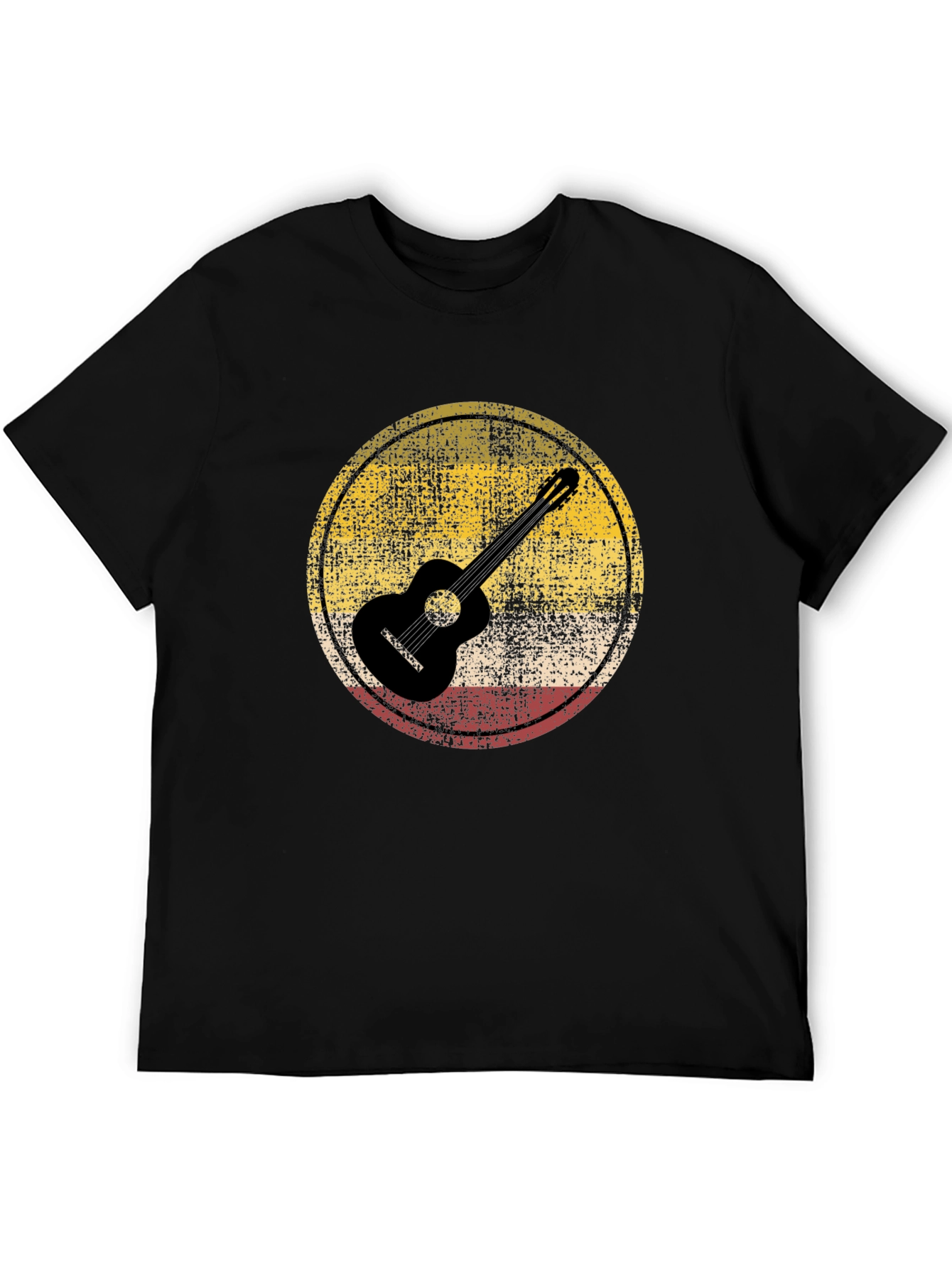 Retro Guitar Circle Graphic Tee