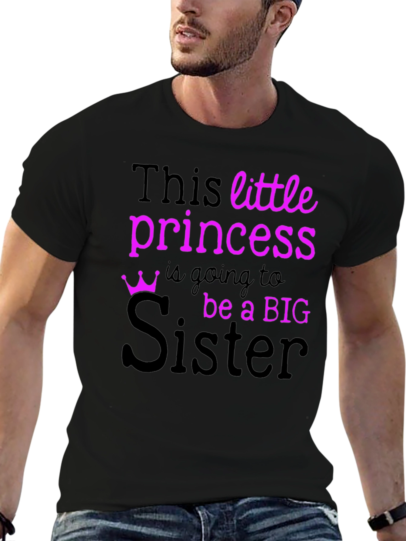 Big Sister To Be T-Shirt - Princess Announcement
