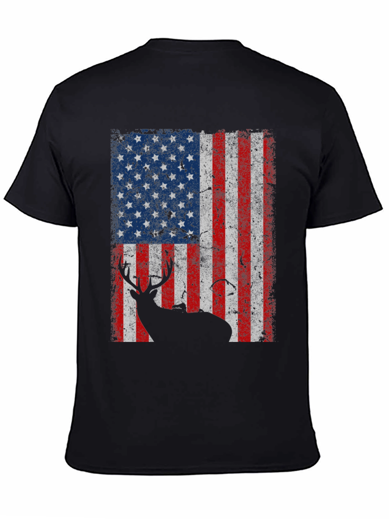 American Flag Deer Graphic Tee