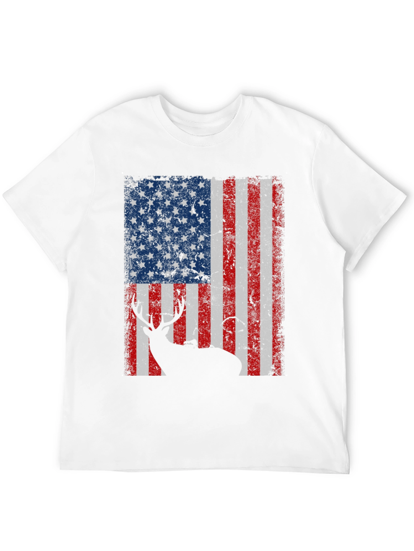 American Flag Deer Graphic Tee