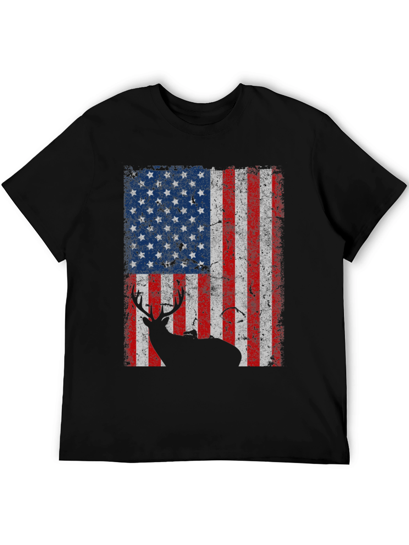 American Flag Deer Graphic Tee