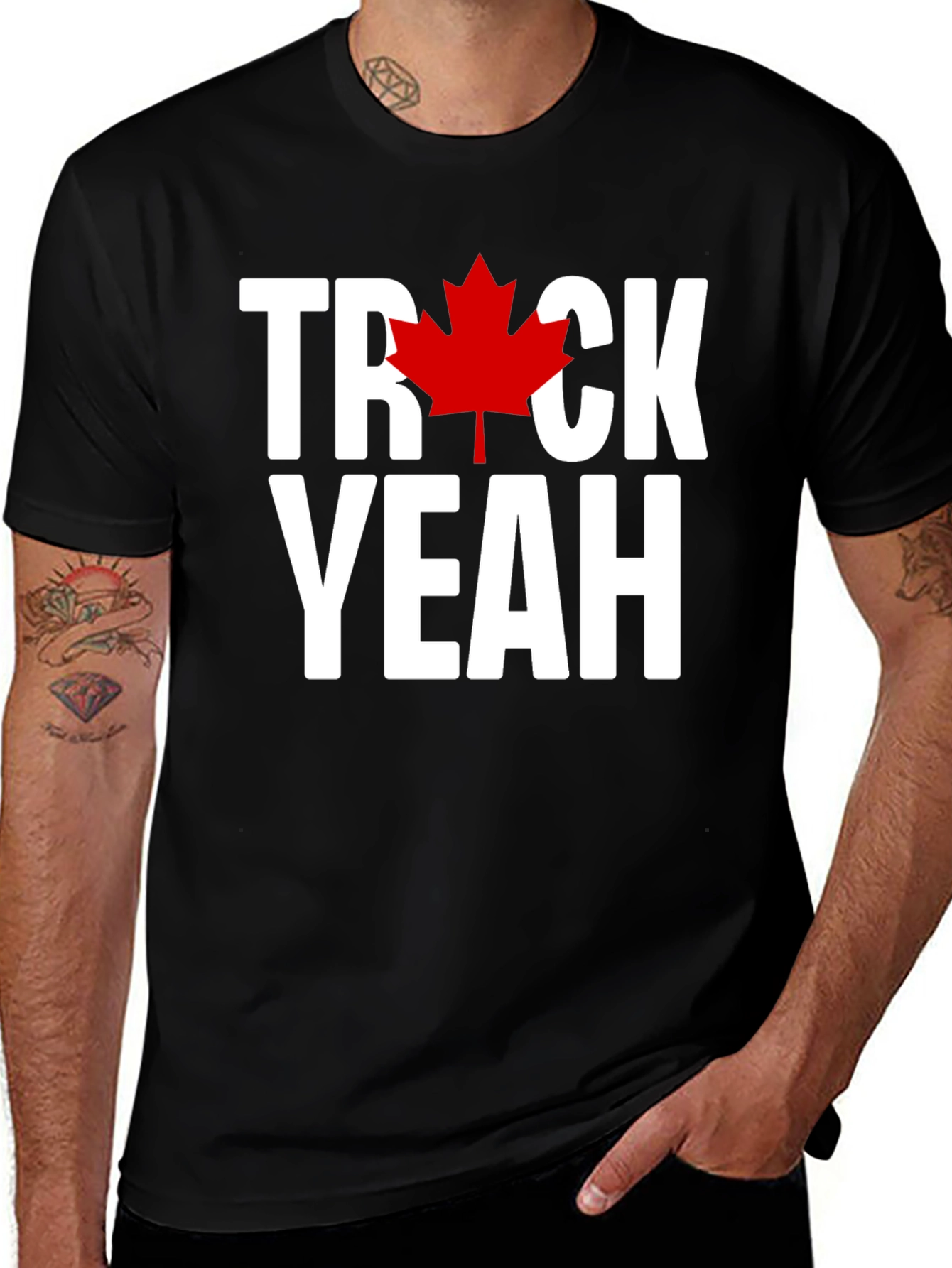 Canadian Pride T-Shirt: Truck Yeah Maple Leaf Tee