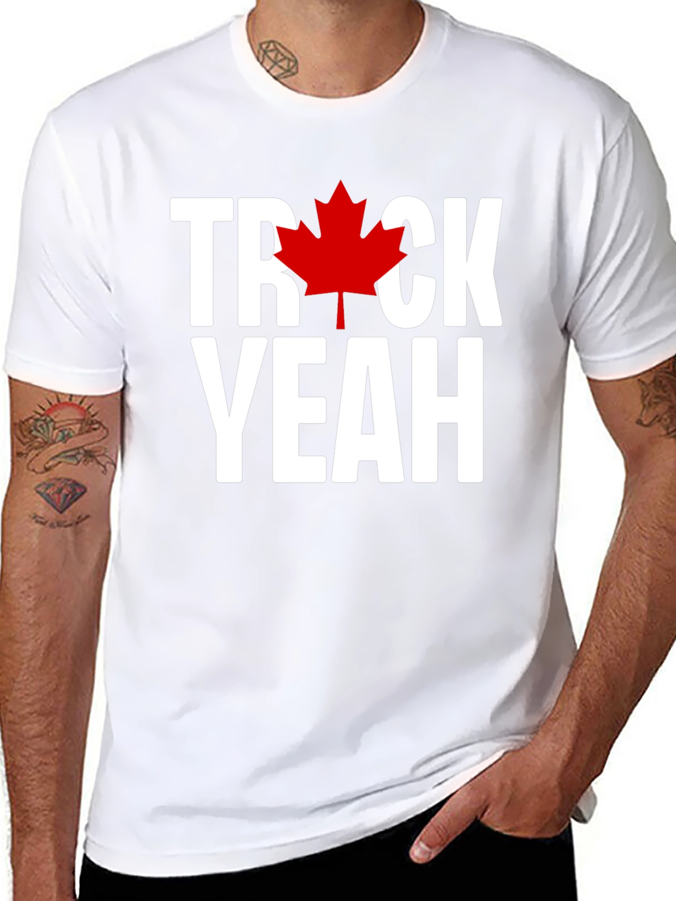 Canadian Pride T-Shirt: Truck Yeah Maple Leaf Tee