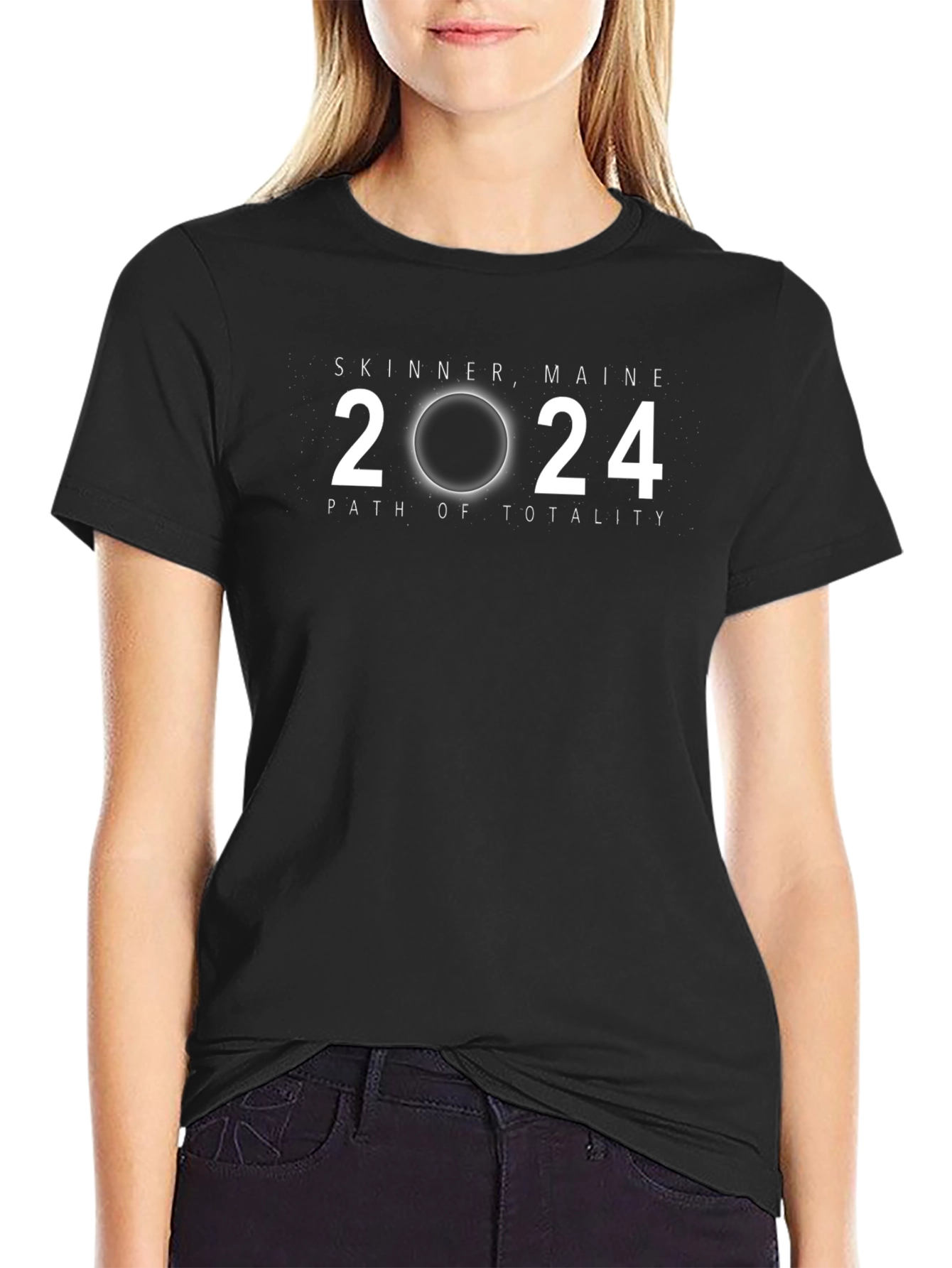 Skinner Maine 2024 Path of Totality T-Shirt