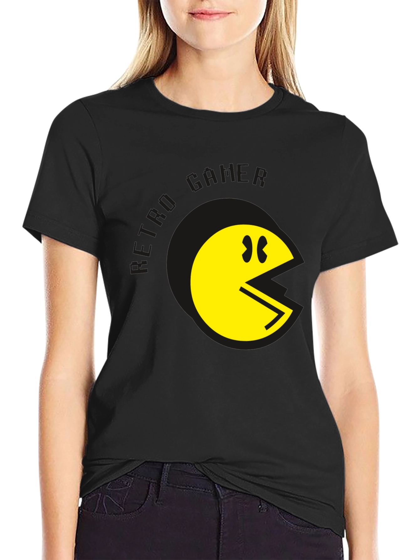 Retro Gamer Pac-Man Graphic T-Shirt