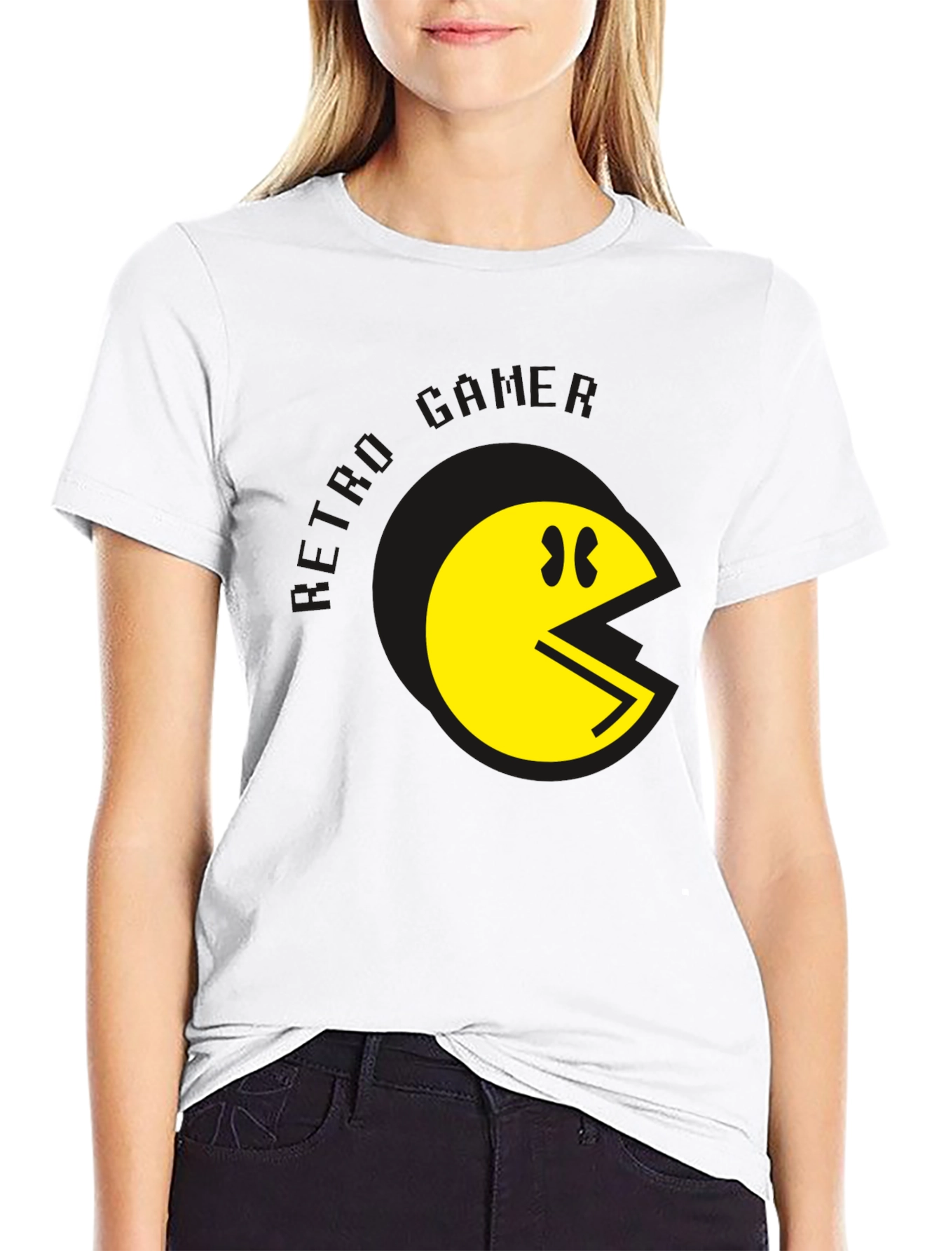 Retro Gamer Pac-Man Graphic T-Shirt