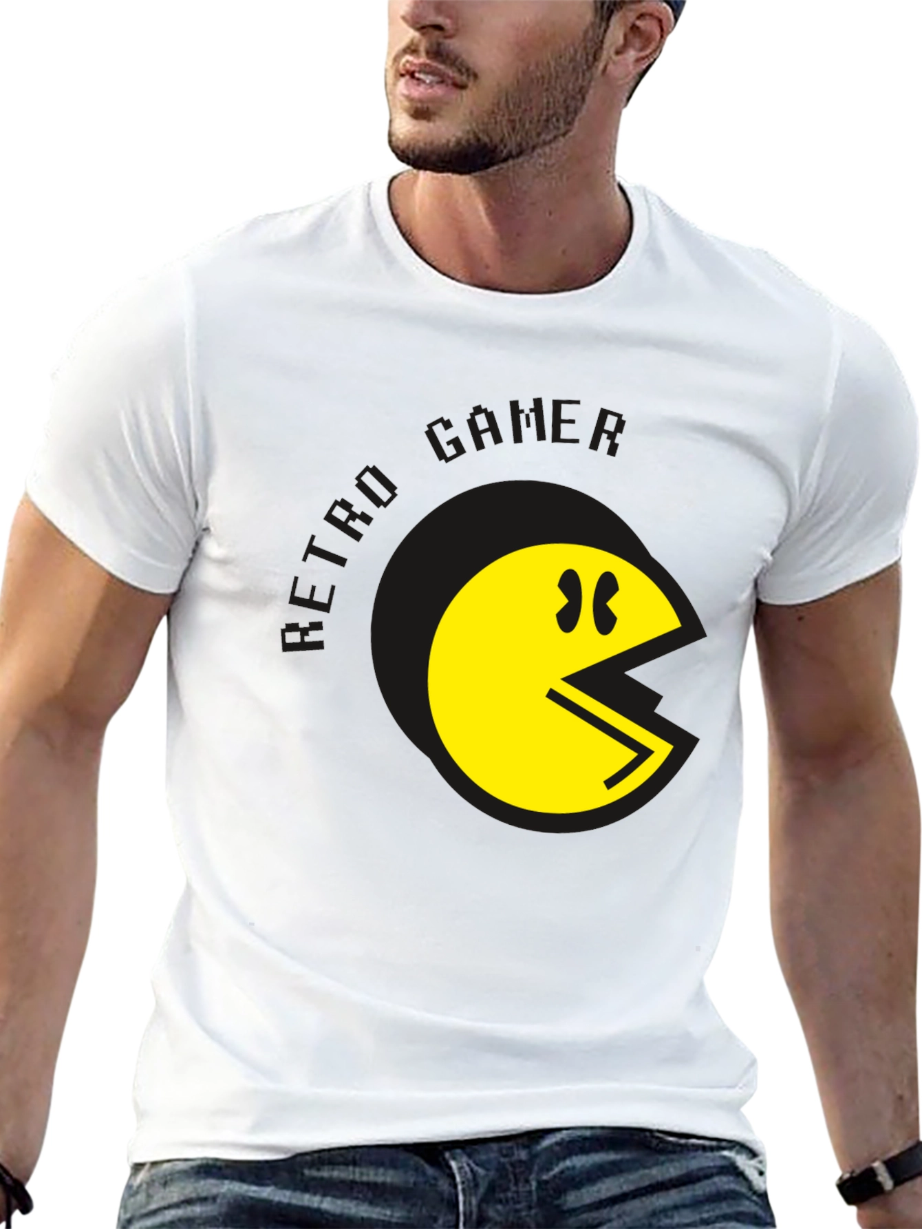Retro Gamer Pac-Man Graphic T-Shirt