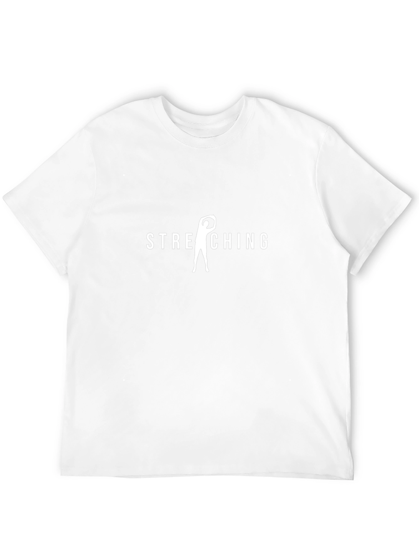 Stretching Graphic Tee - Black Cotton T-Shirt