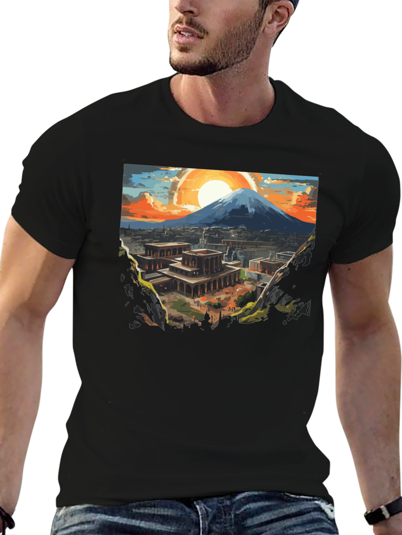 Scenic Mountain City T-Shirt