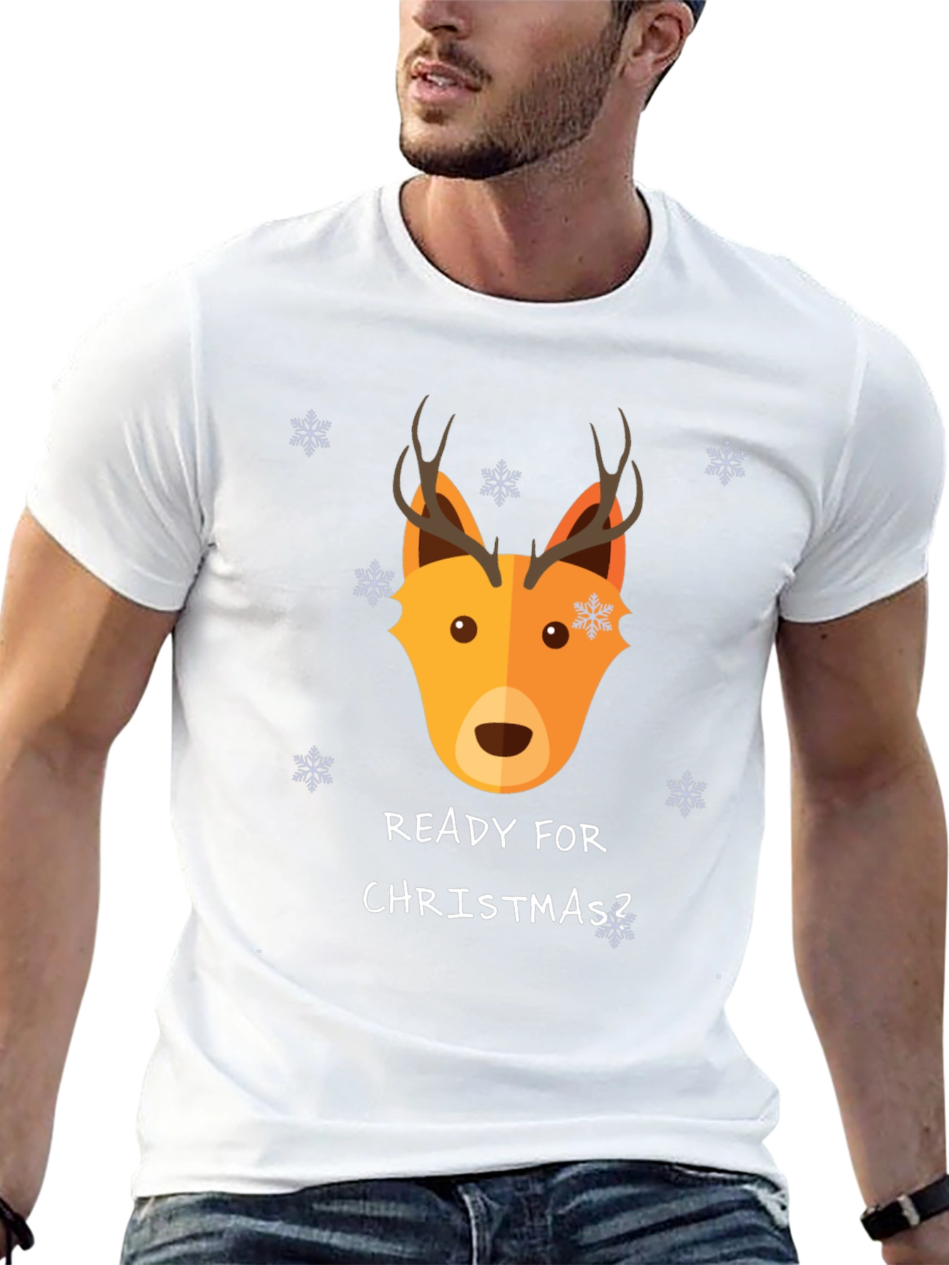 Festive Reindeer Christmas T-Shirt