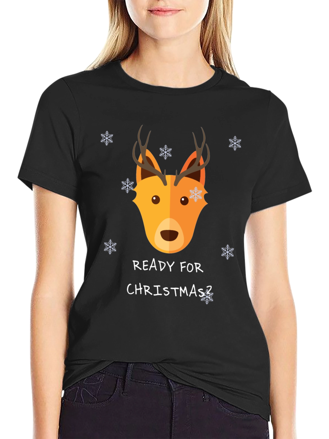 Festive Reindeer Christmas T-Shirt